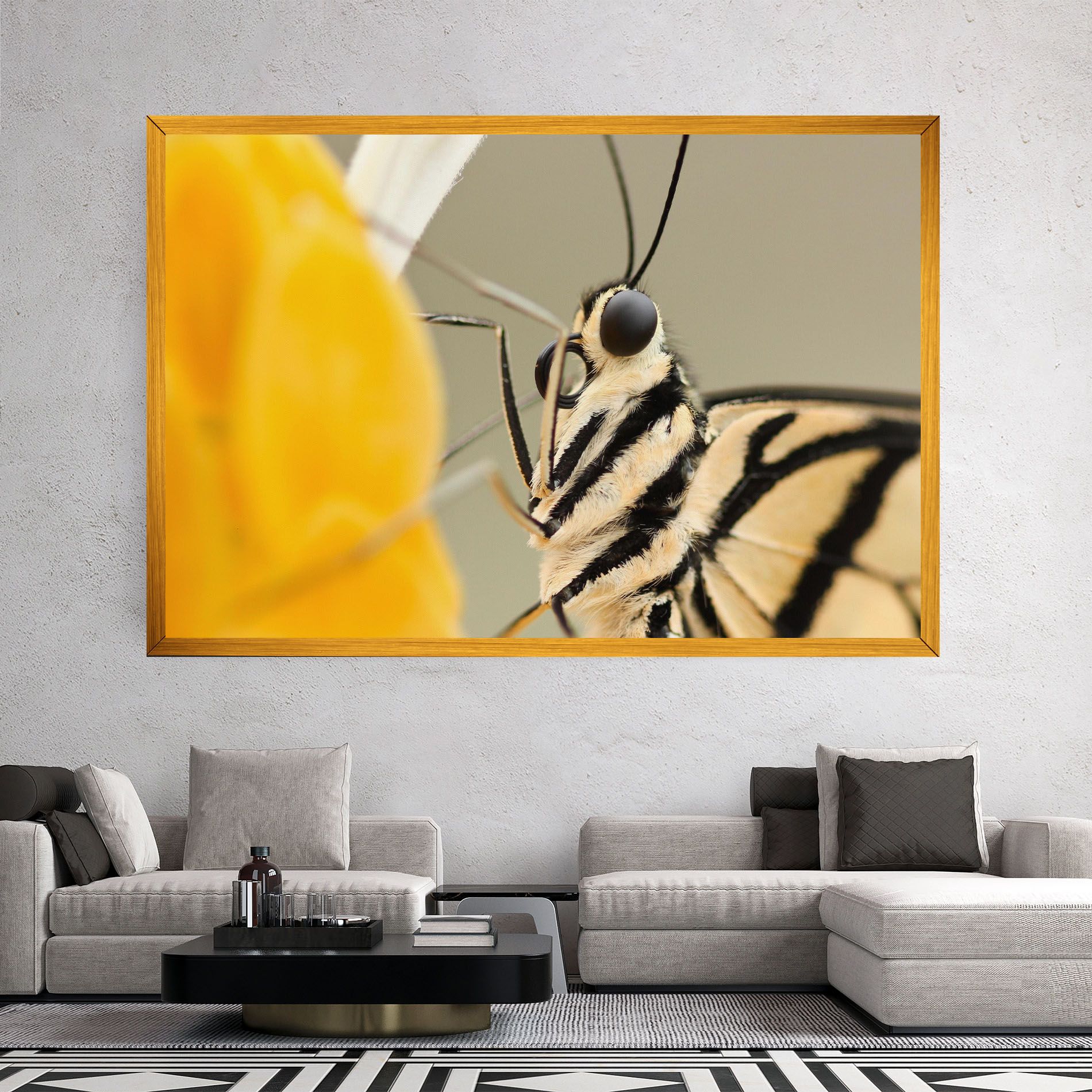 Close Up Cream Butterfly mockup 2