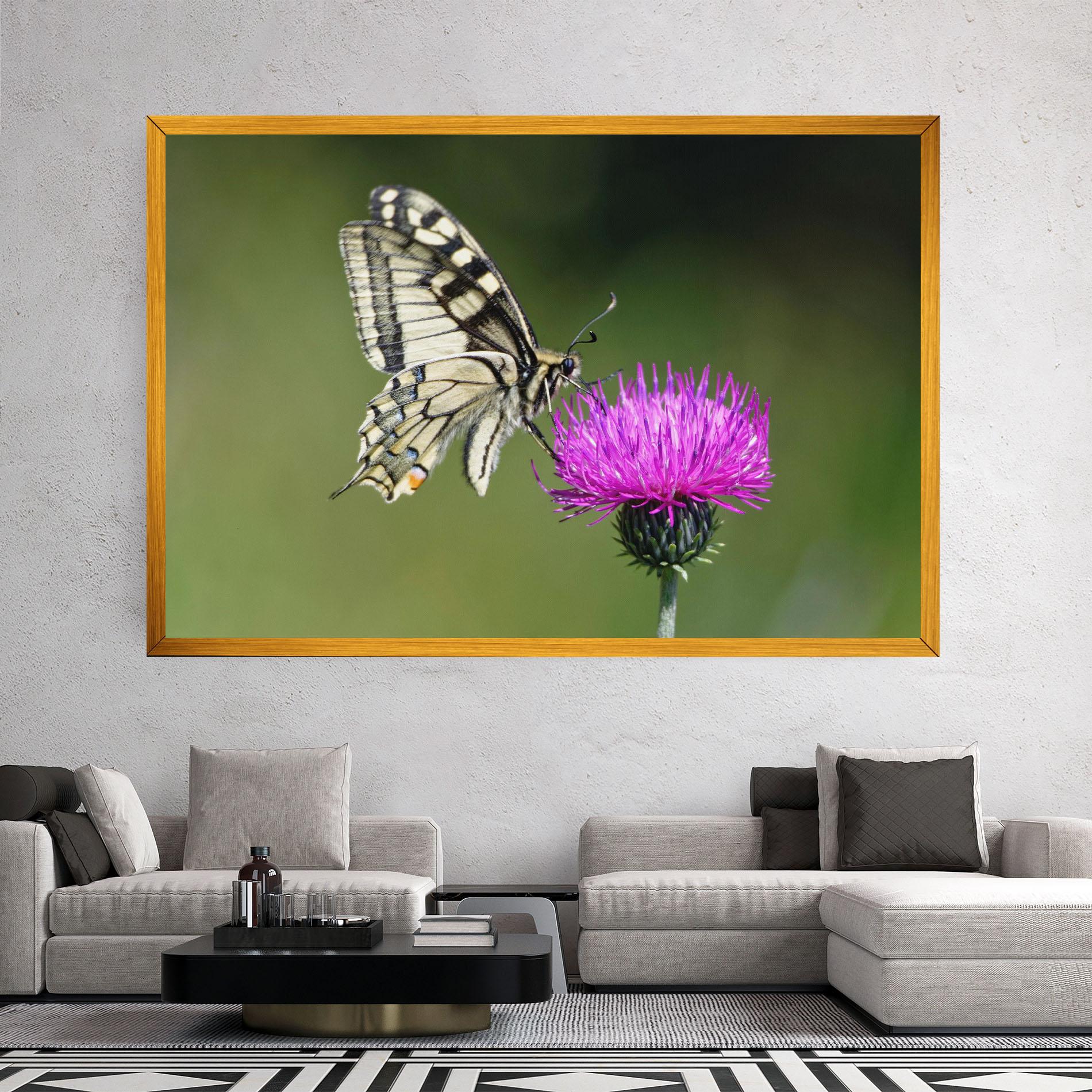 Tablou Canvas White Butterfly Pollen mockup 2