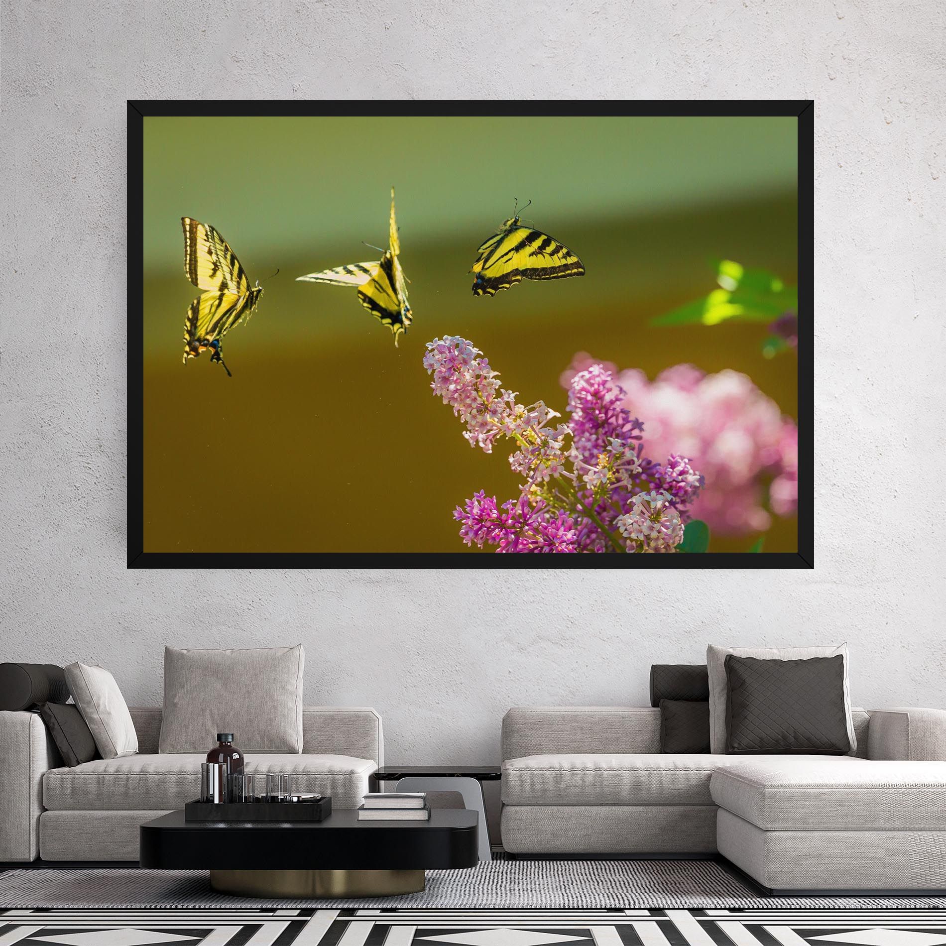 3 Yellow Butterflies mockup 2