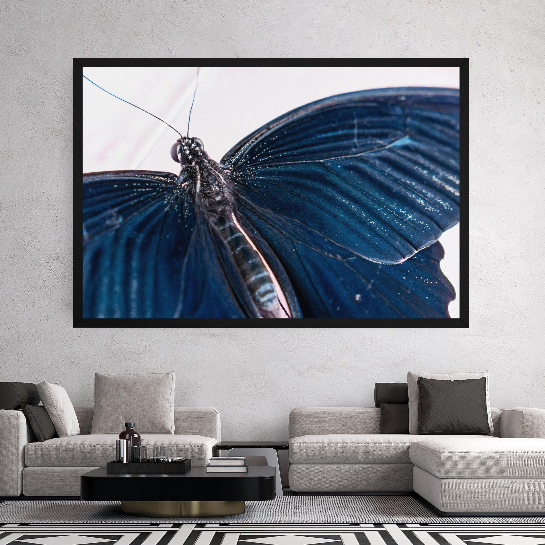 Tablou Canvas Blue Butterfly mockup 2