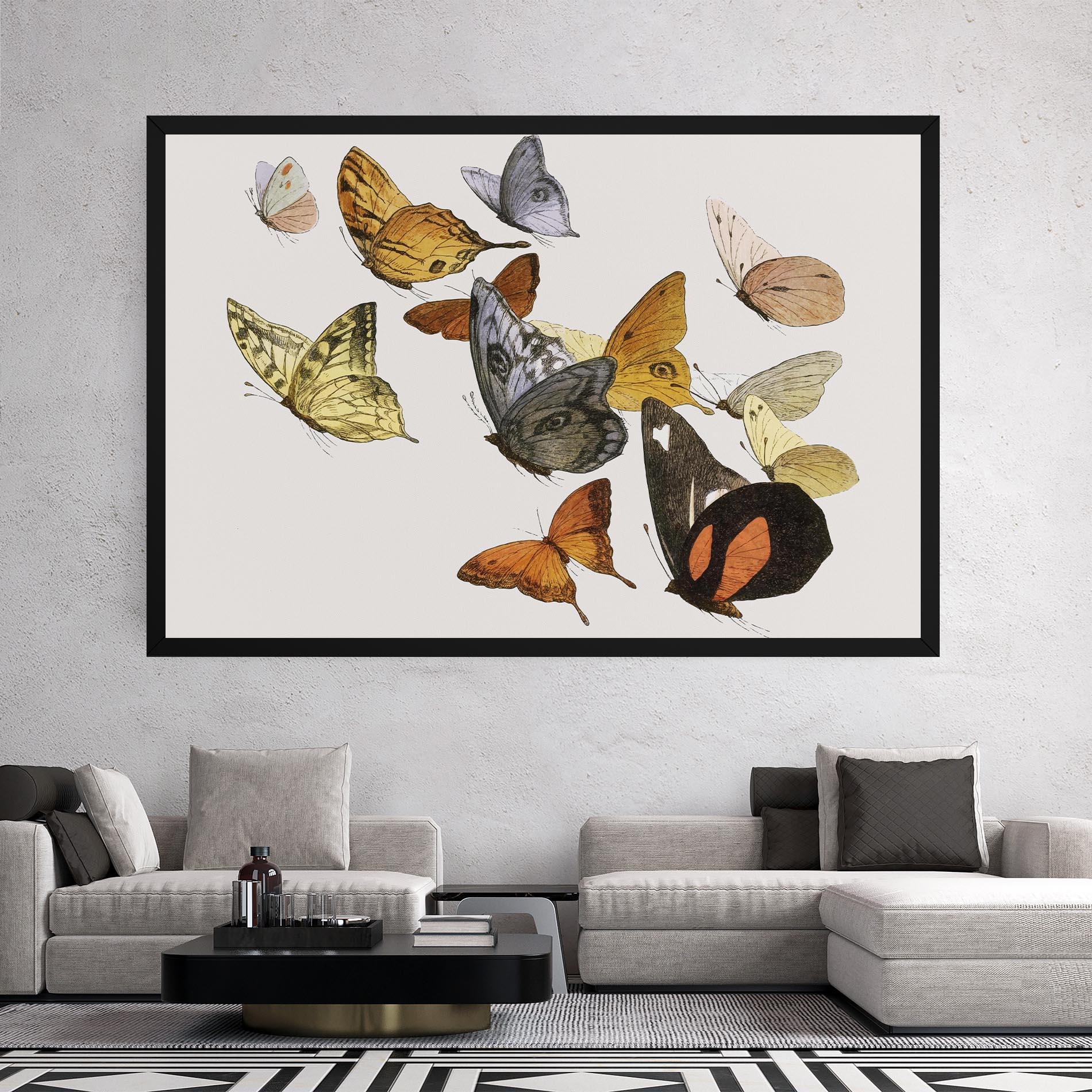 Tablou Canvas Butterfly Floating mockup 2