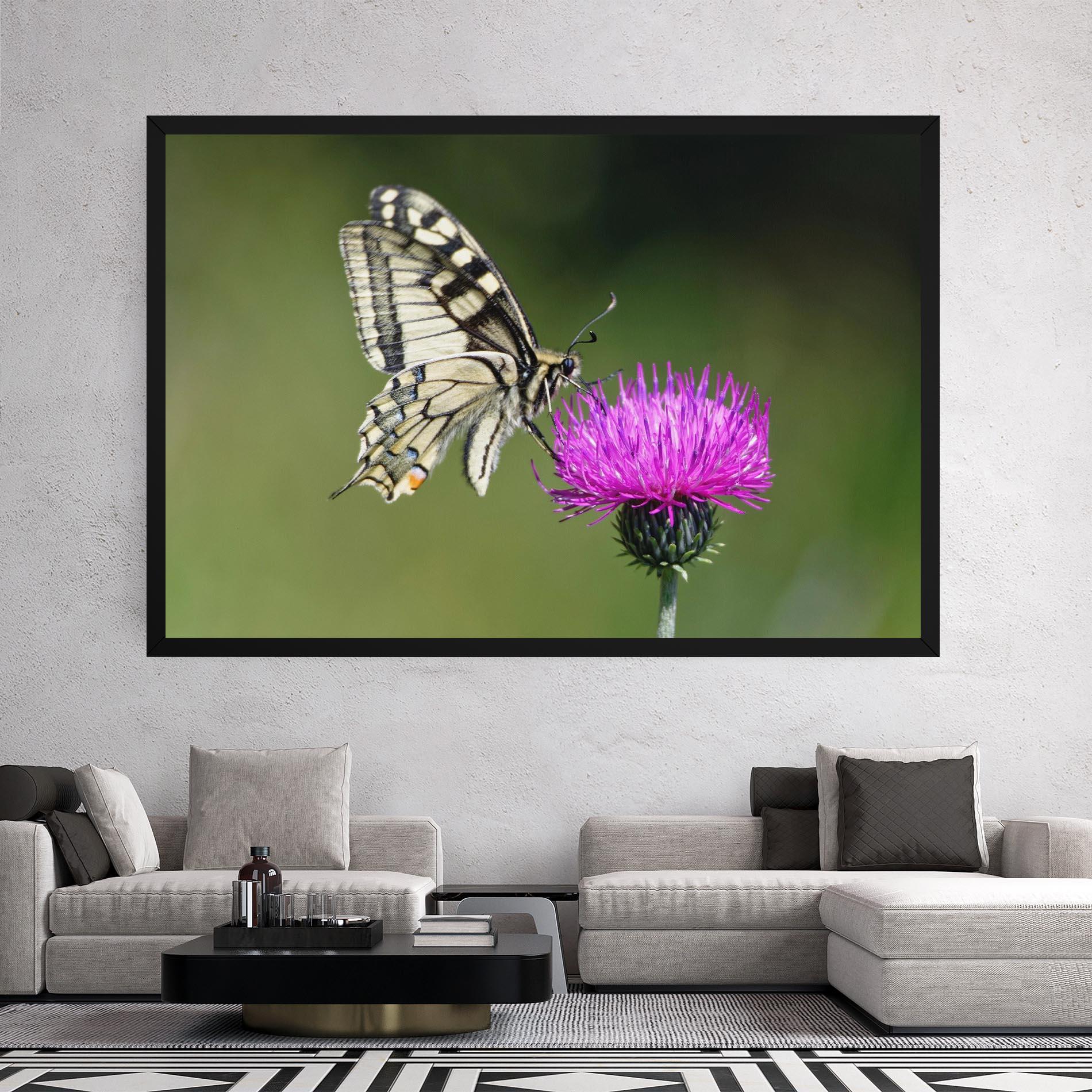 Tablou Canvas White Butterfly Pollen mockup 2