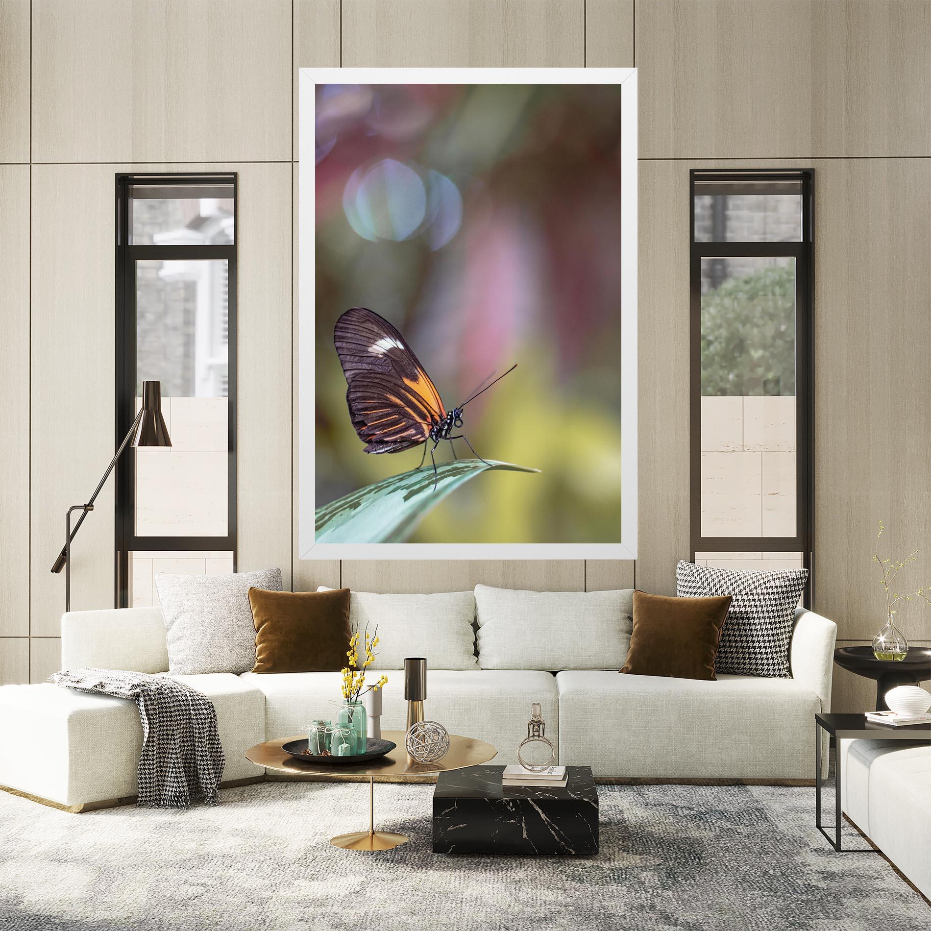 Tablou Canvas Dark Purple Butterfly mockup 2