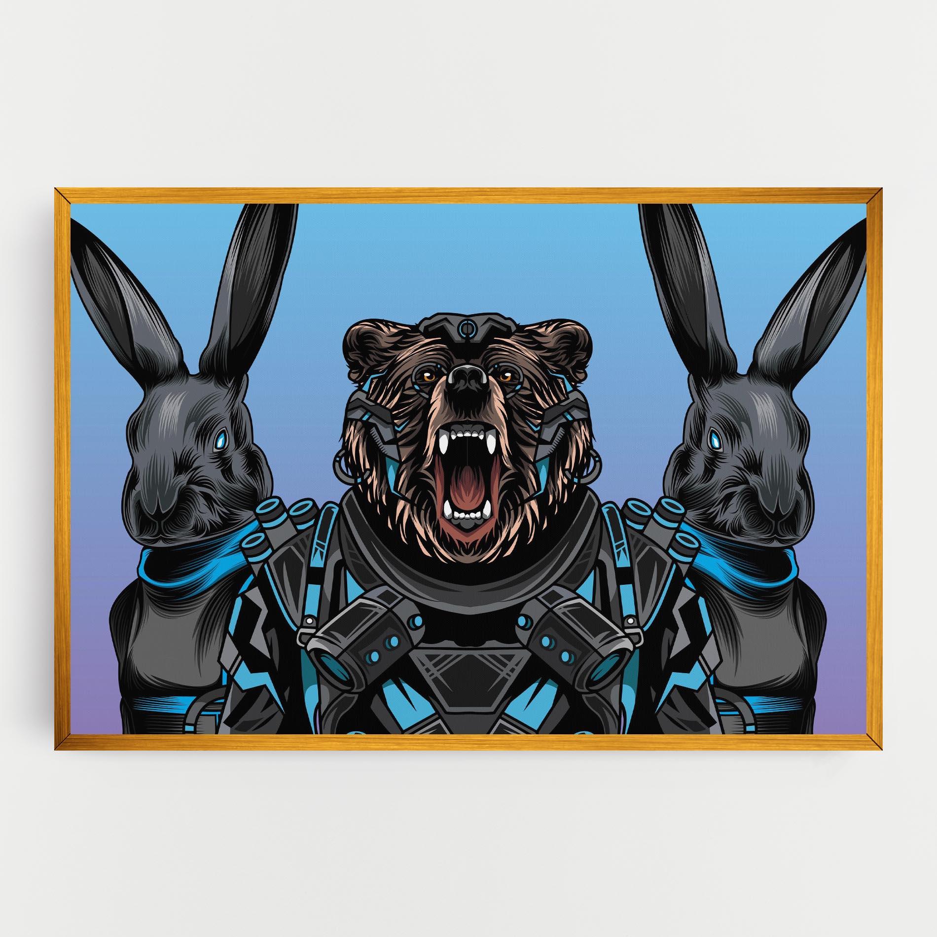 Tablou Canvas Bunny Bear mockup 0