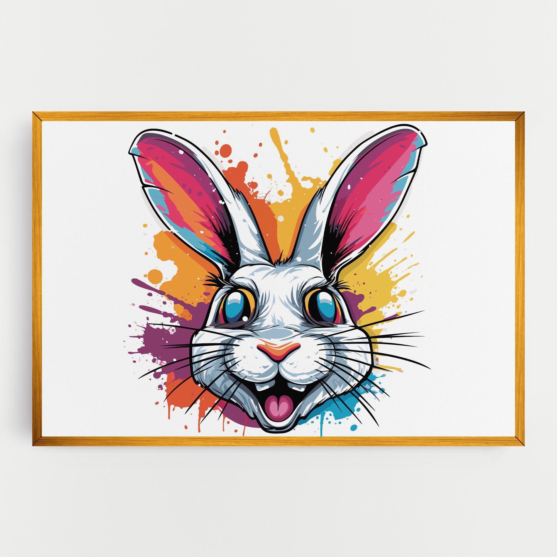 Tablou Canvas Crazy Bunny mockup 0