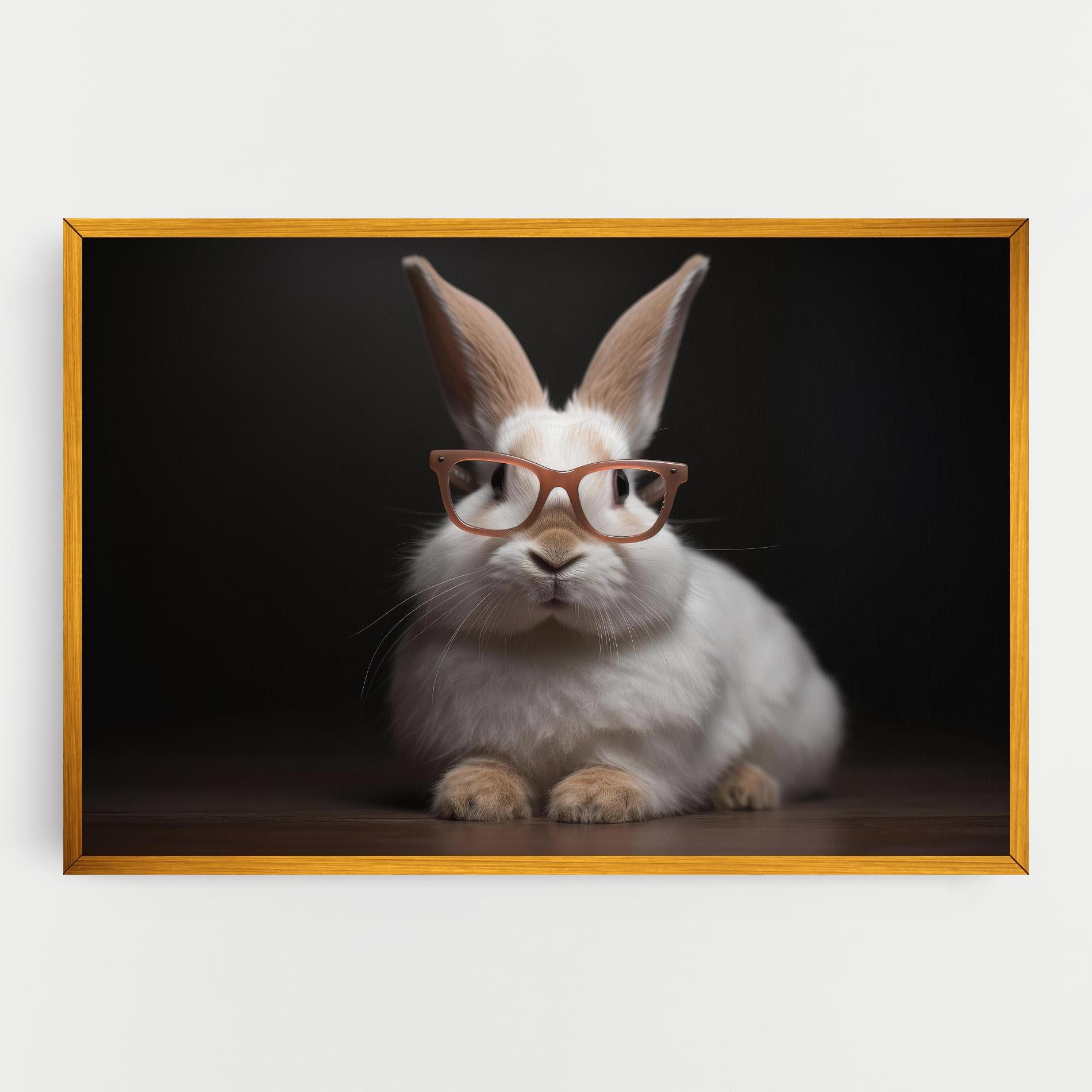 Tablou Canvas Eyeglasses Bunny mockup 0