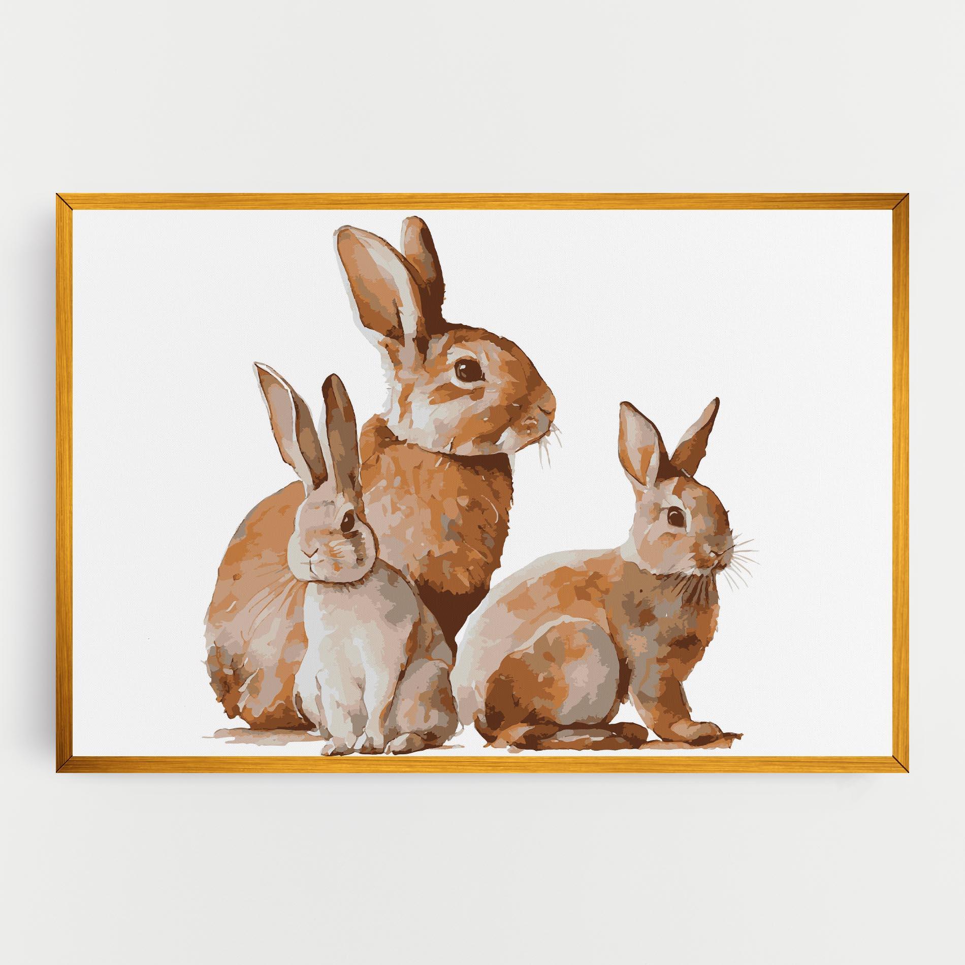 Tablou Canvas Family Rabbit mockup 0