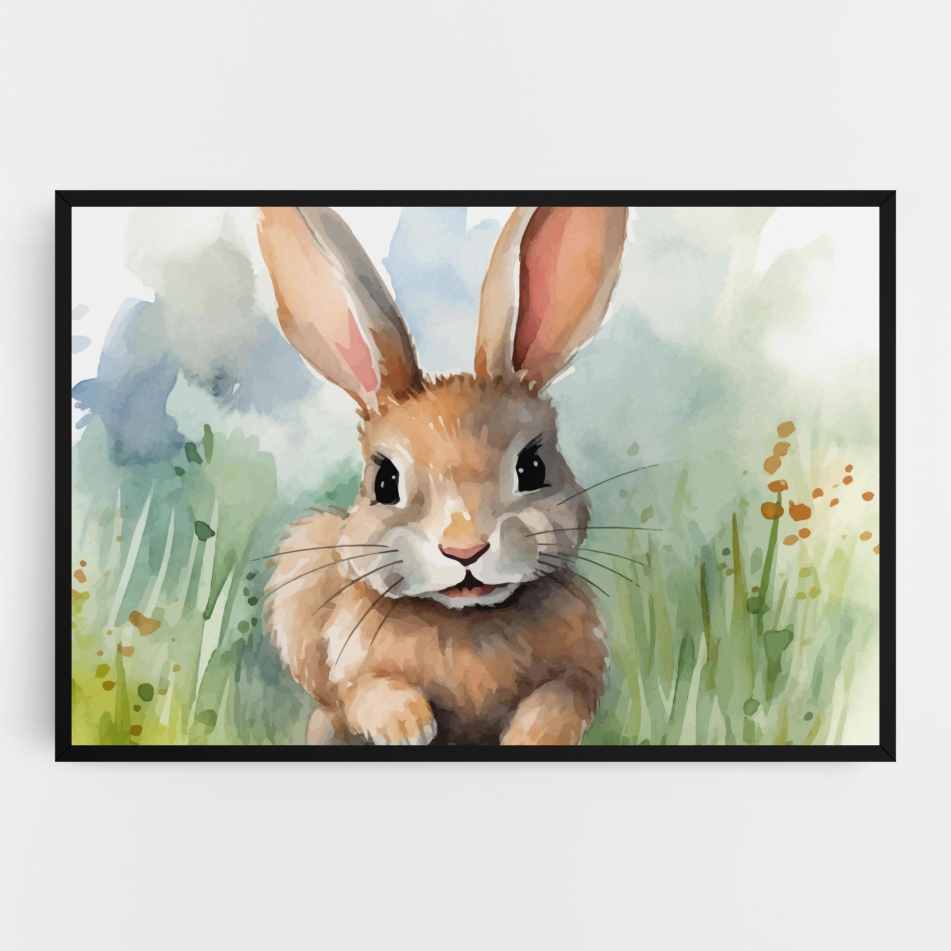 Tablou Canvas Brown Cream Bunny mockup 0
