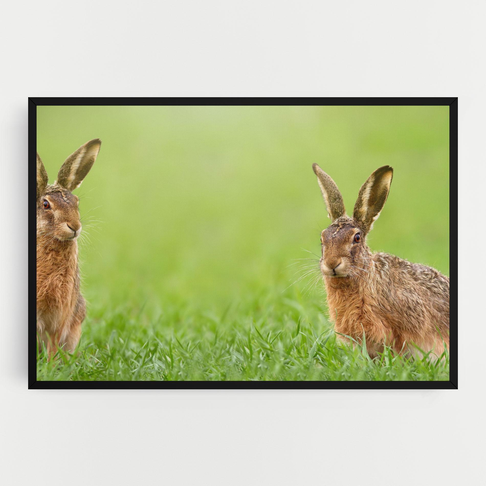 Tablou Canvas Brown Hares mockup 0