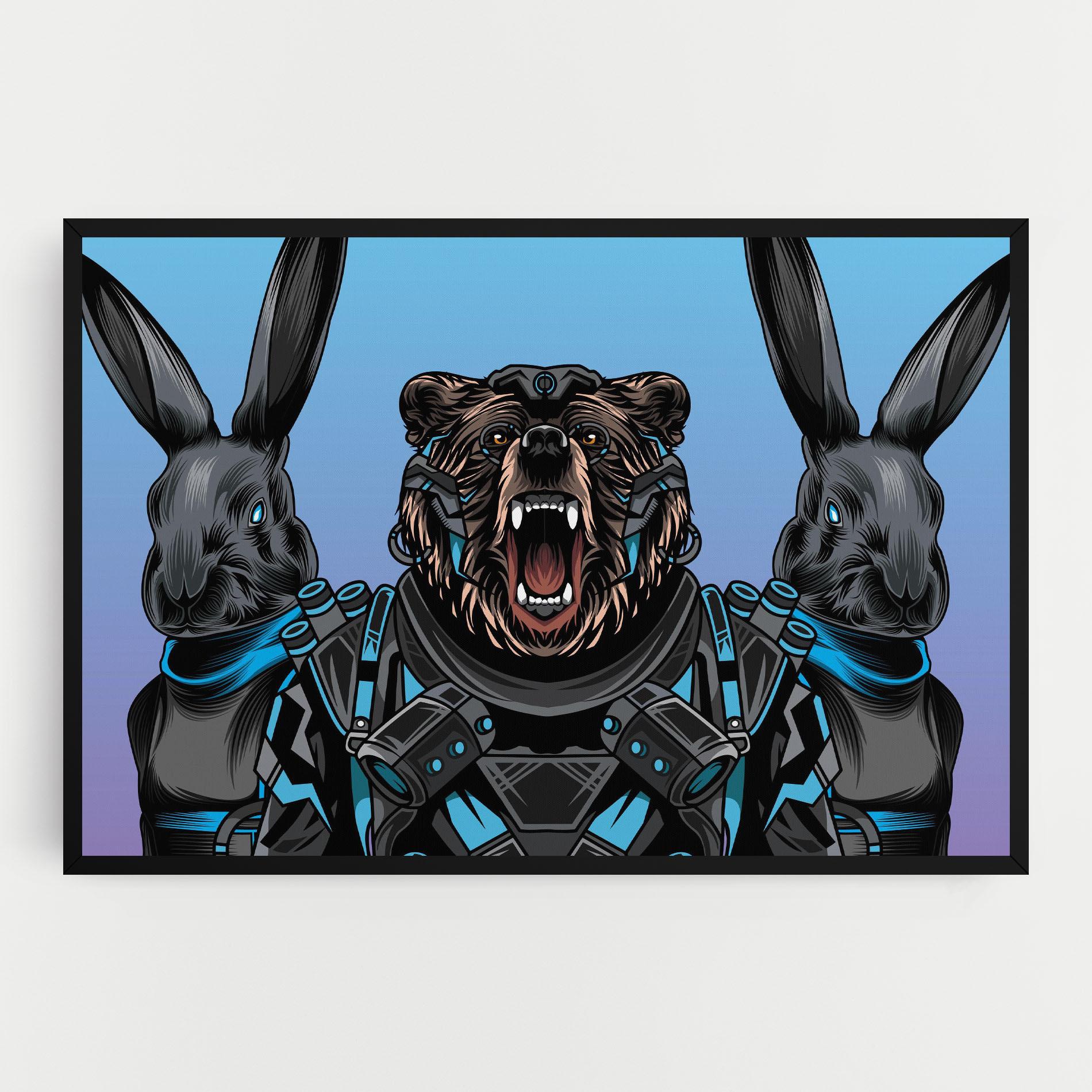 Tablou Canvas Bunny Bear mockup 0