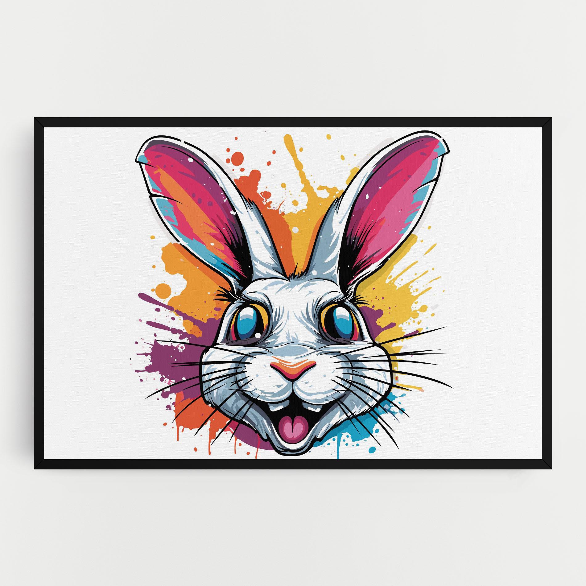 Tablou Canvas Crazy Bunny mockup 0