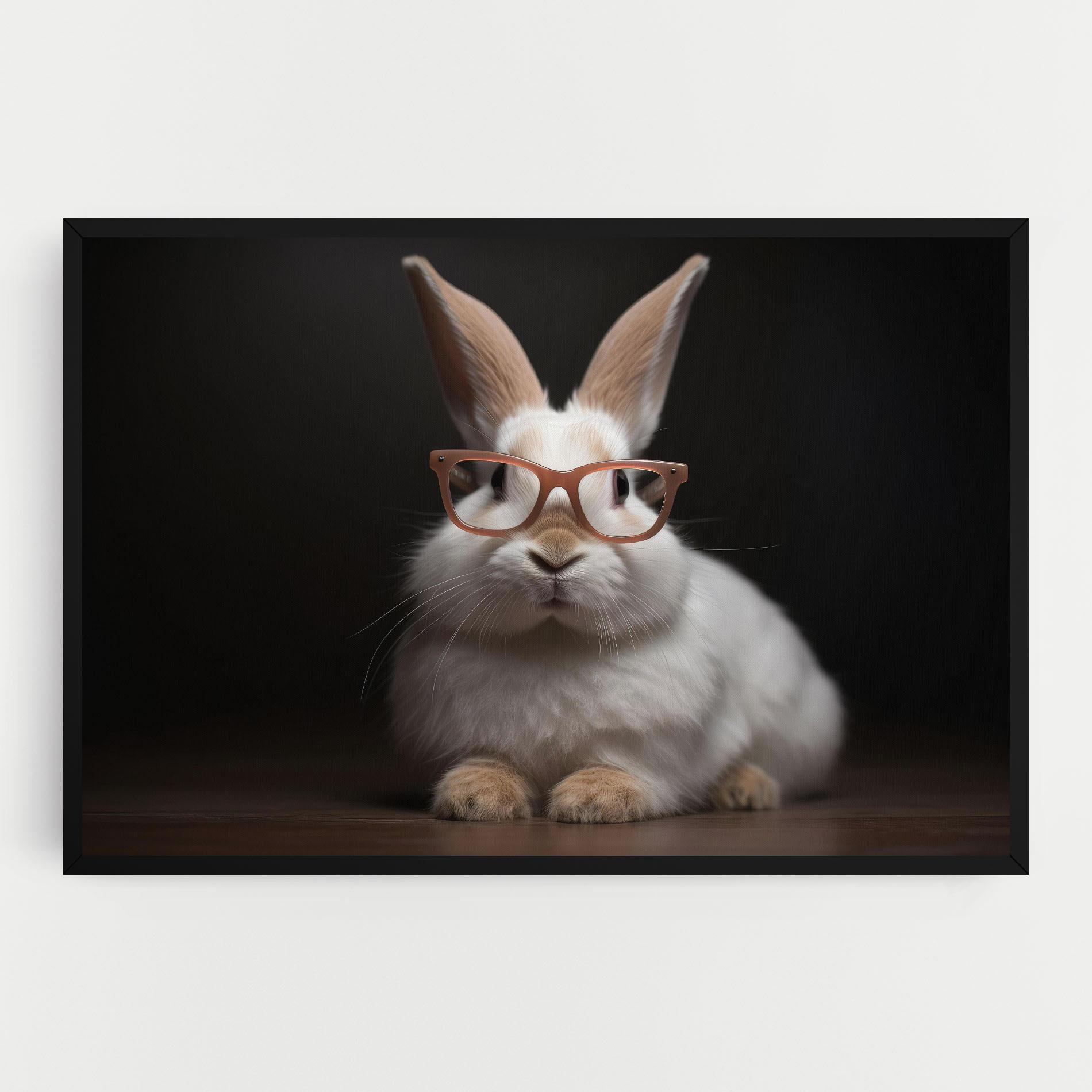 Tablou Canvas Eyeglasses Bunny mockup 0