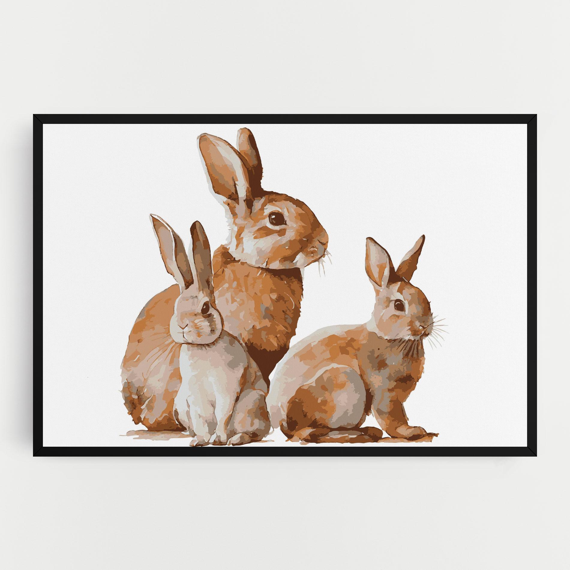 Tablou Canvas Family Rabbit mockup 0