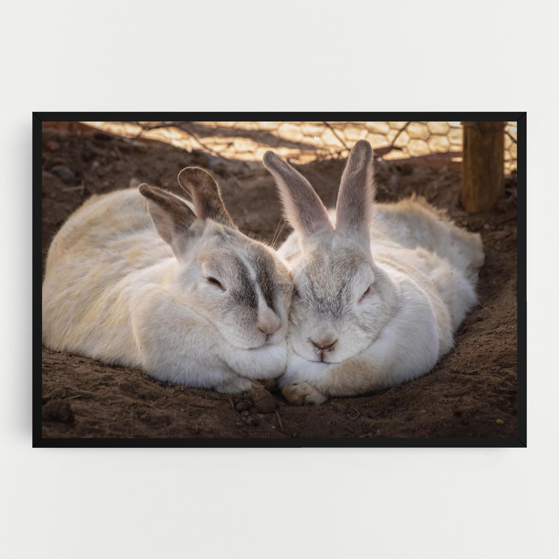 Light Grey Bunny Sleeping mockup 0