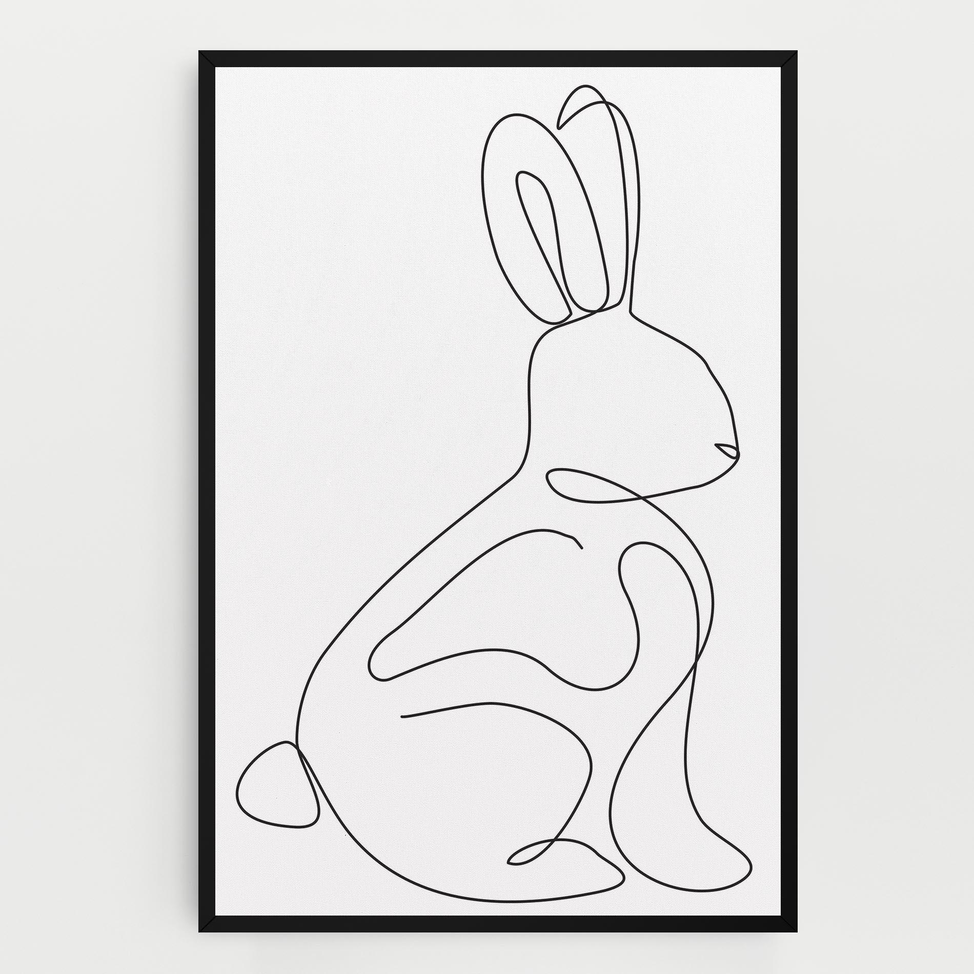 Tablou Canvas Cute Rabbit mockup 0