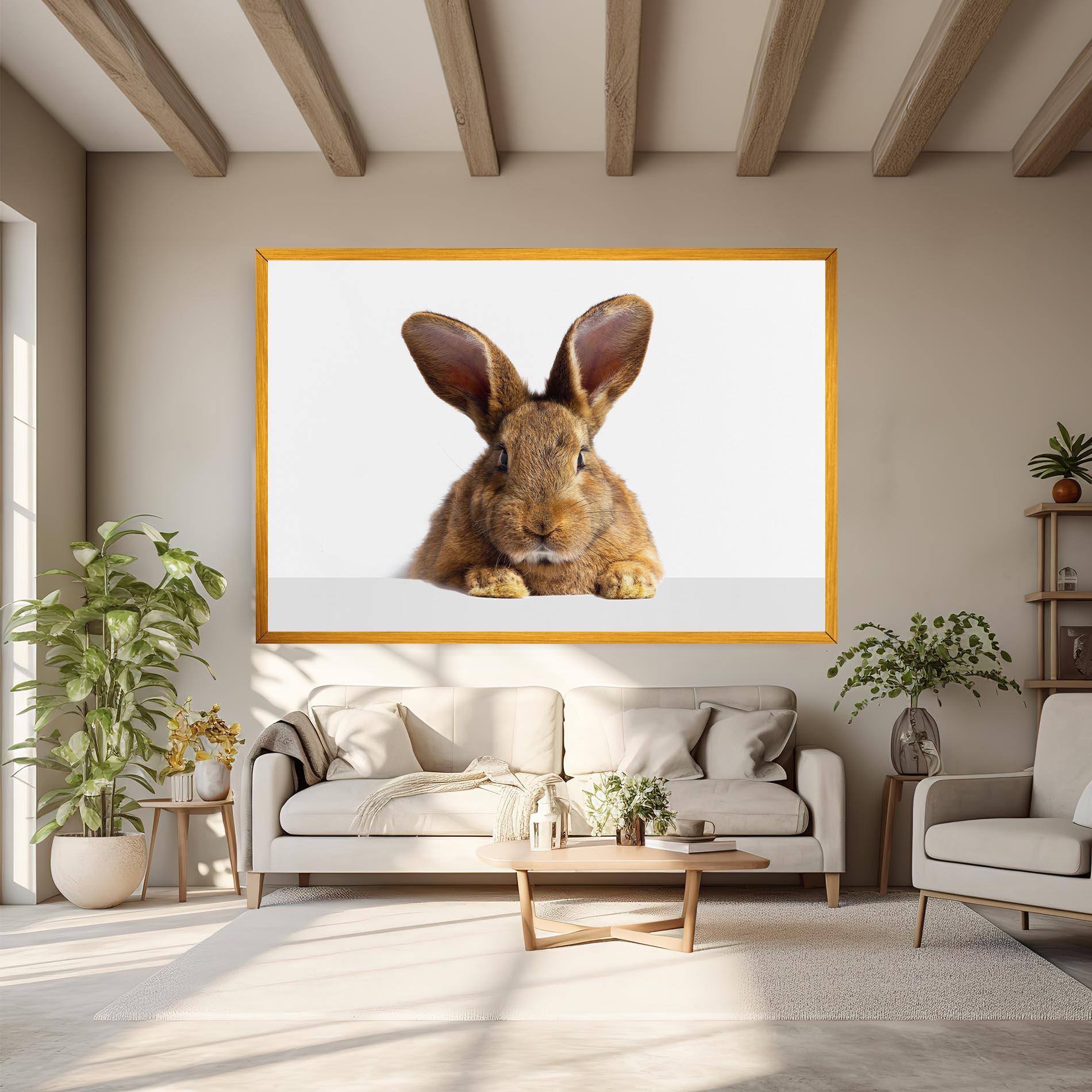Tablou Canvas Brown Cute Bunny mockup 6