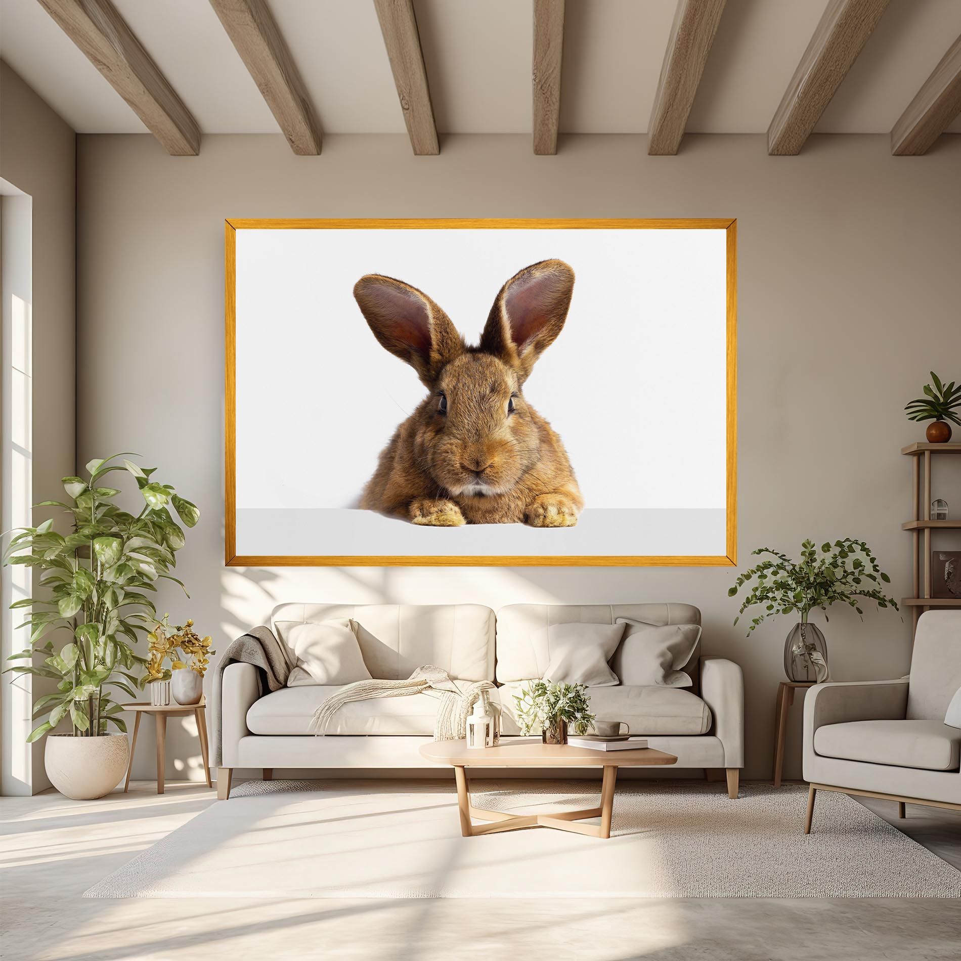 Brown Cute Bunny mockup 6