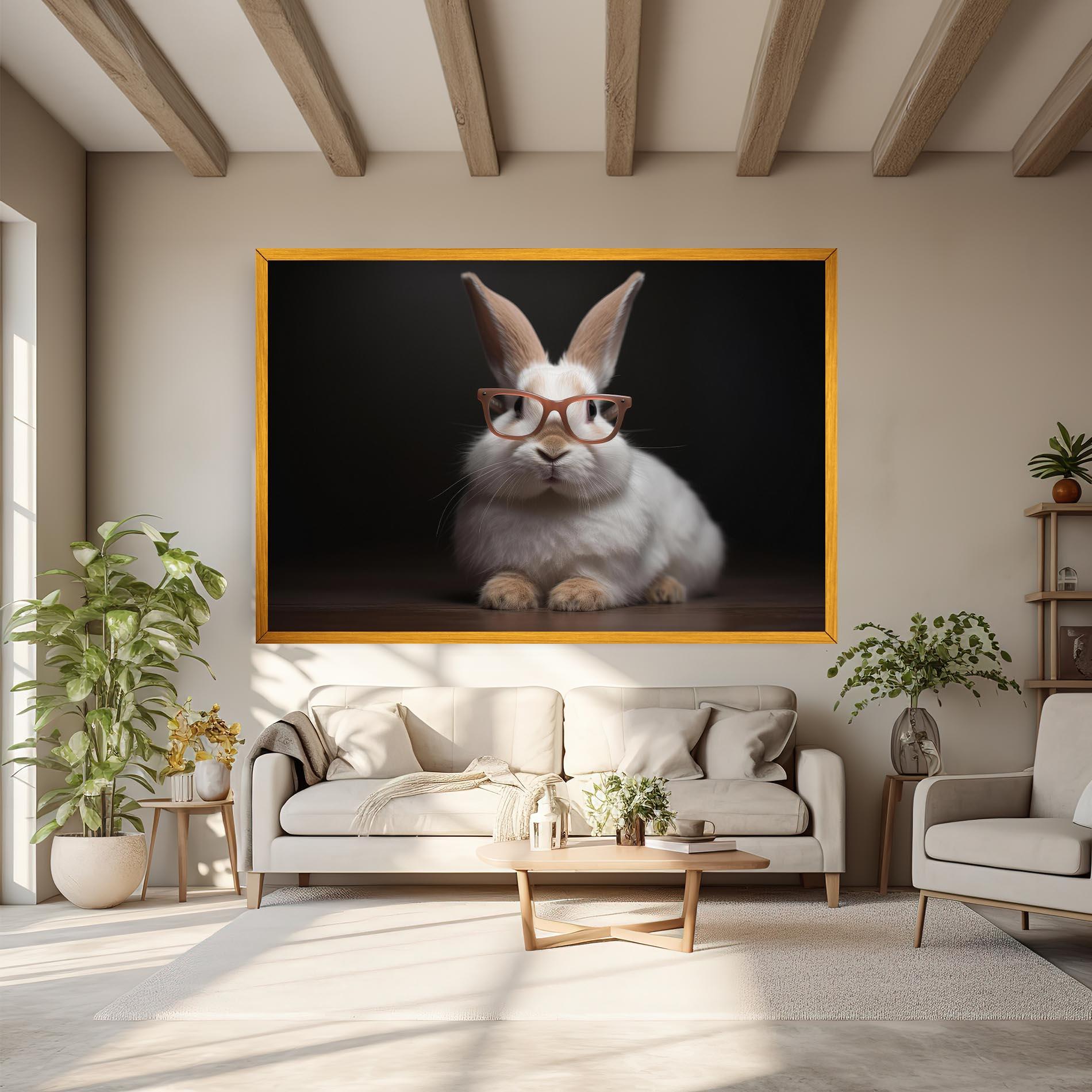 Tablou Canvas Eyeglasses Bunny mockup 6