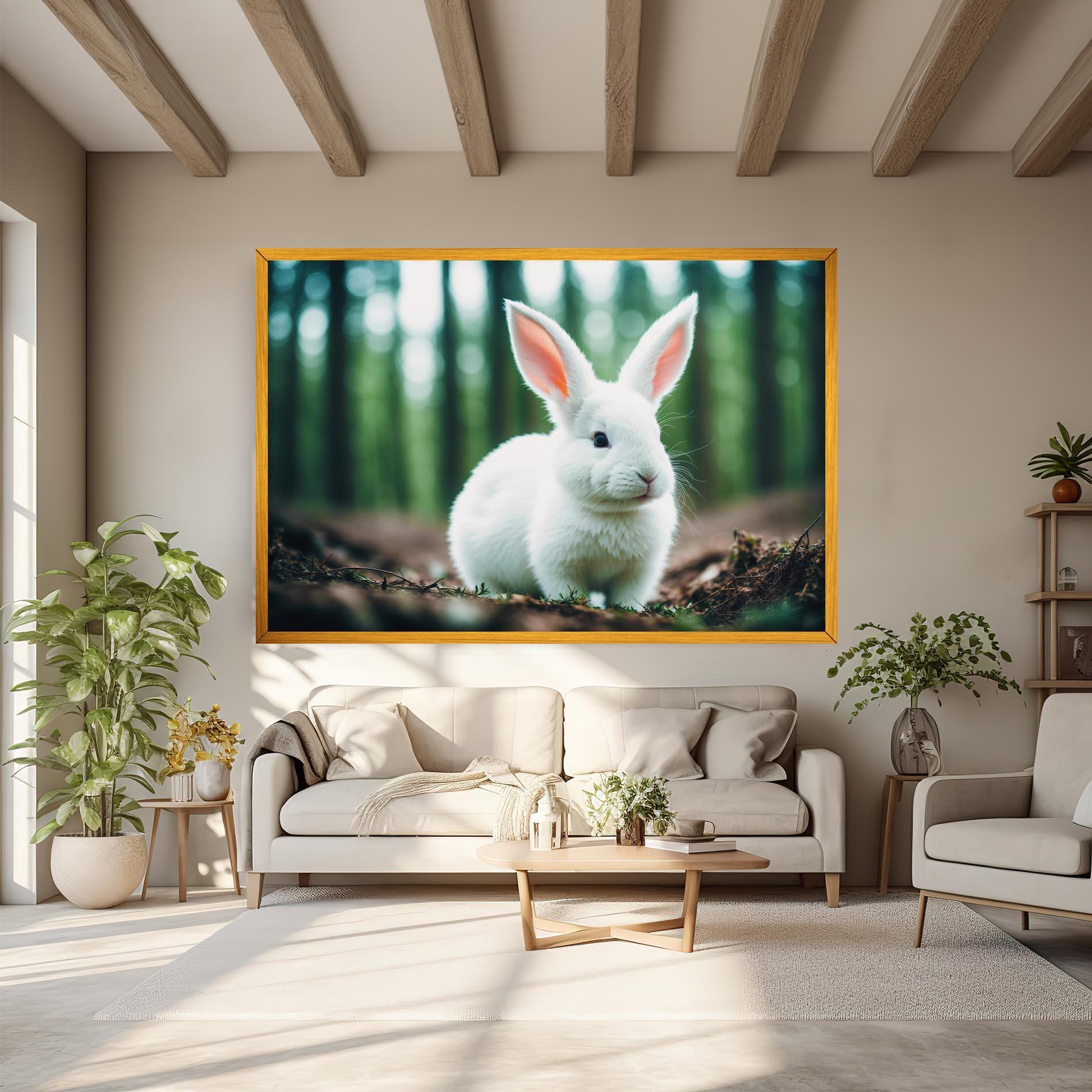 Tablou Canvas Forest Bunny mockup 6