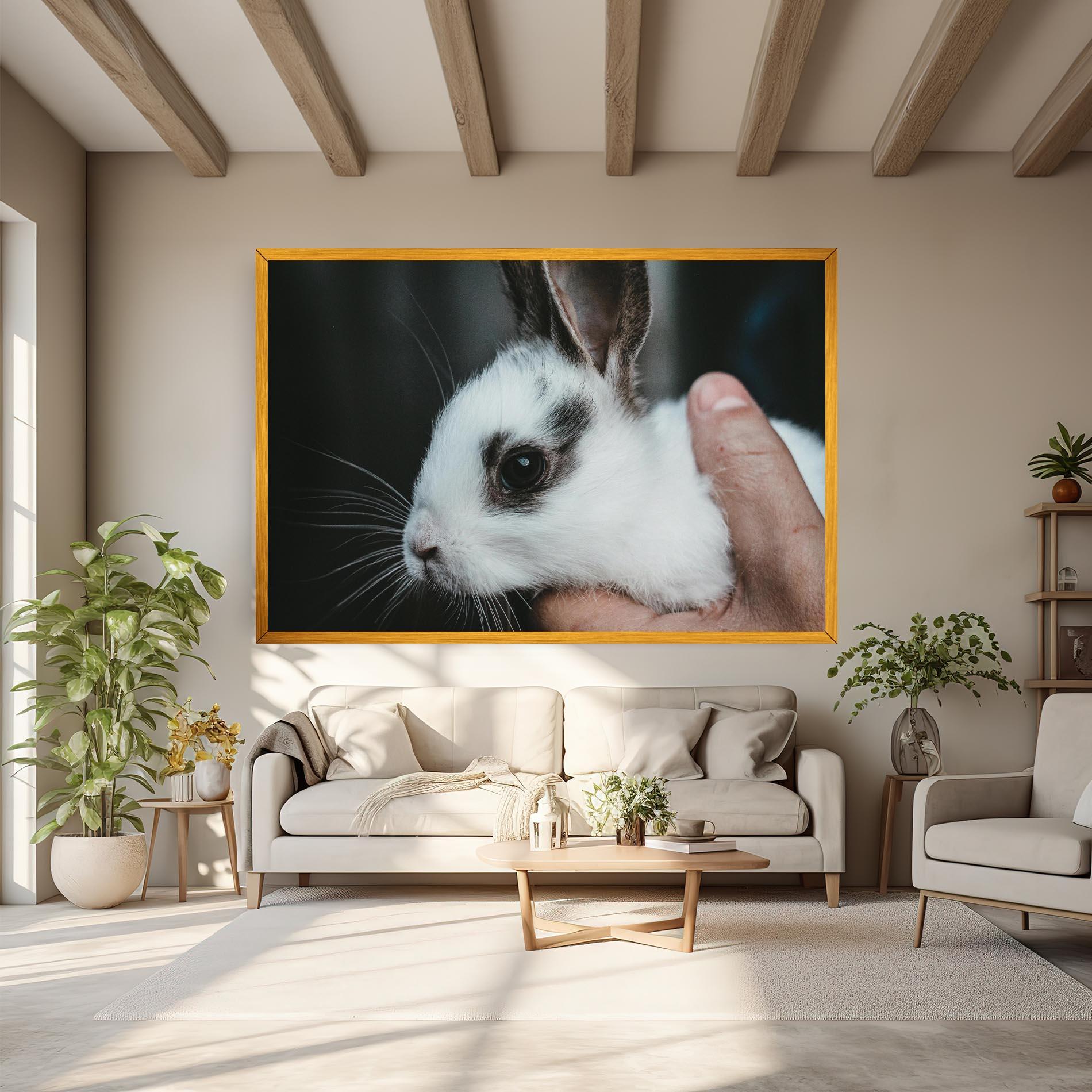 Tablou Canvas Holding Cute Bunny mockup 6