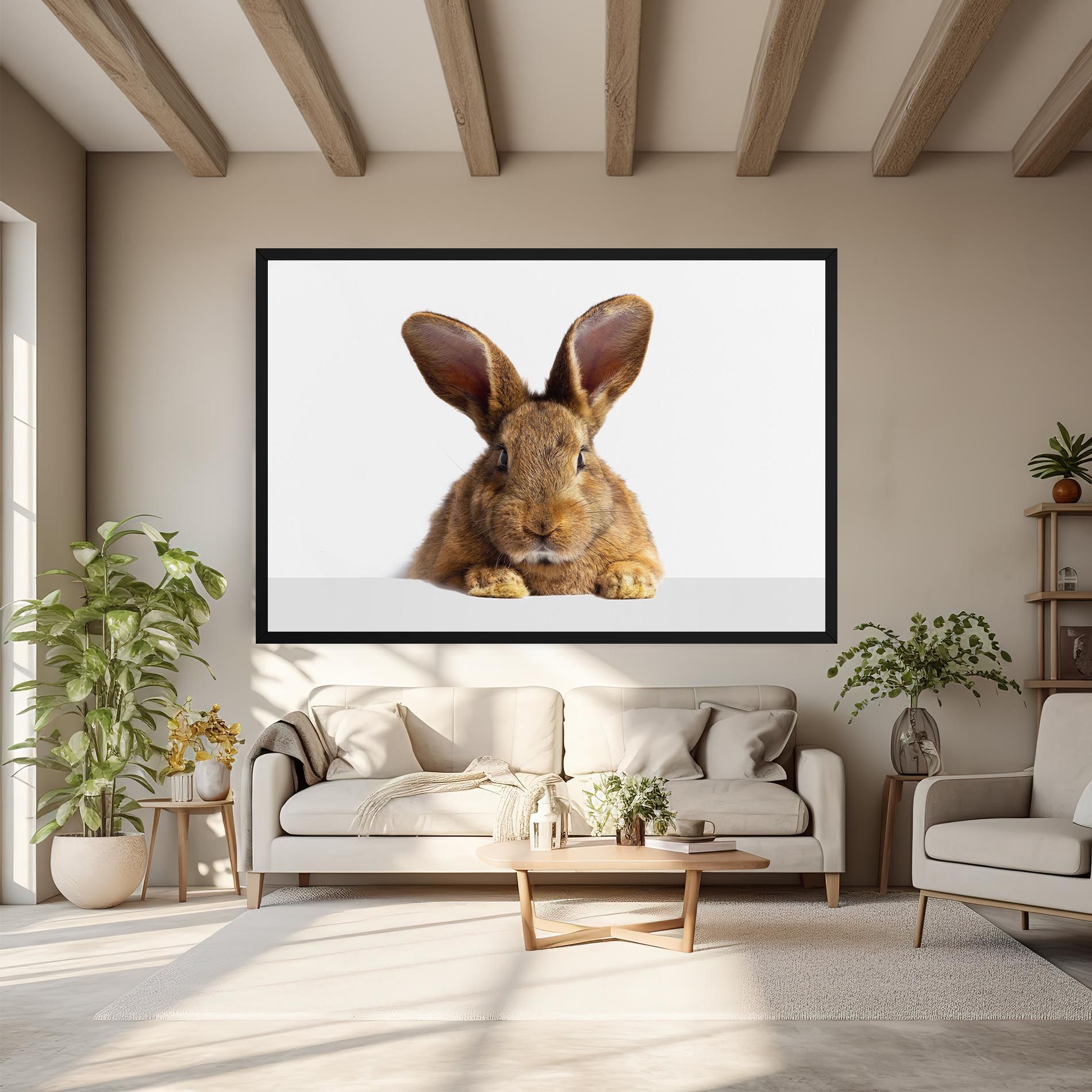 Brown Cute Bunny mockup 6