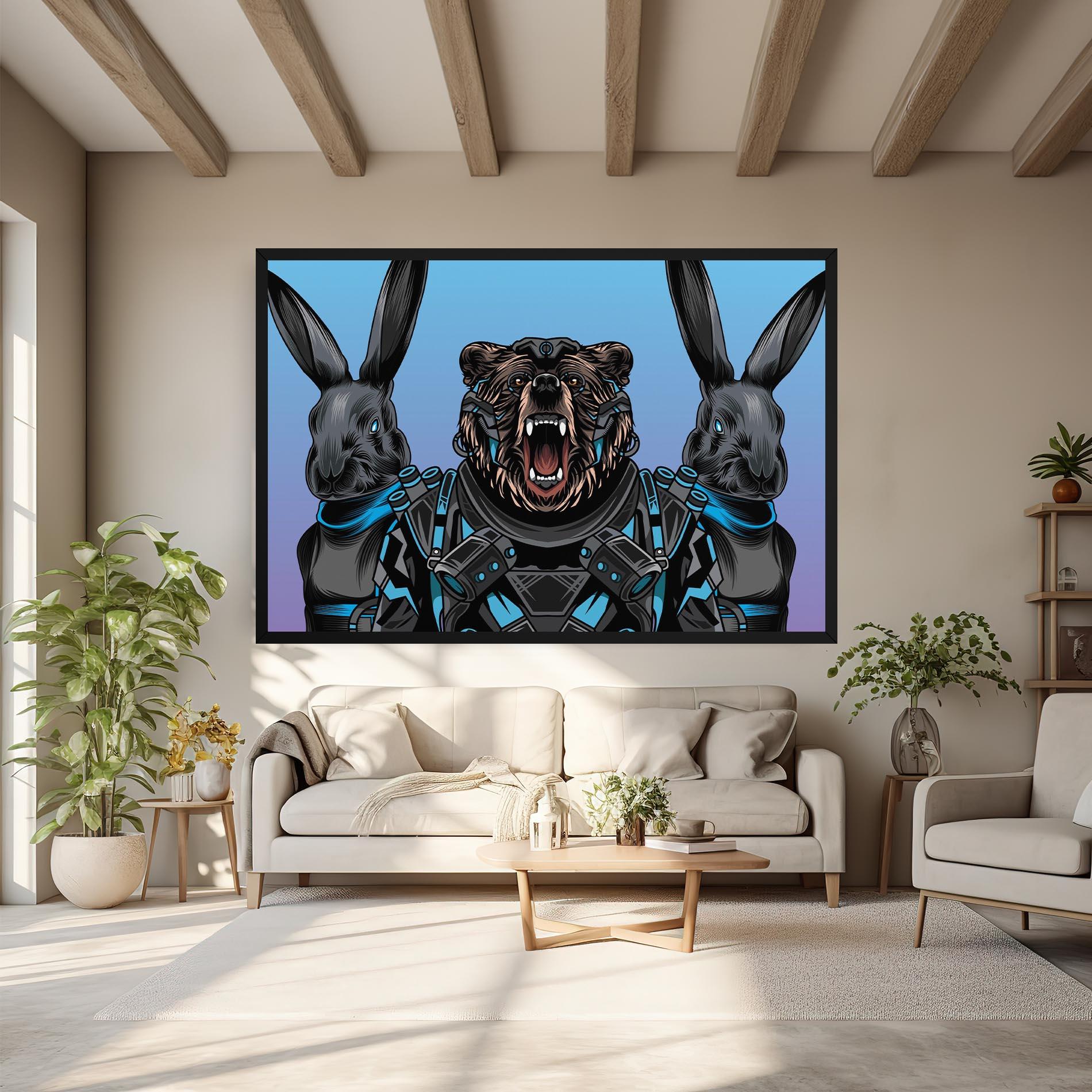Tablou Canvas Bunny Bear mockup 6