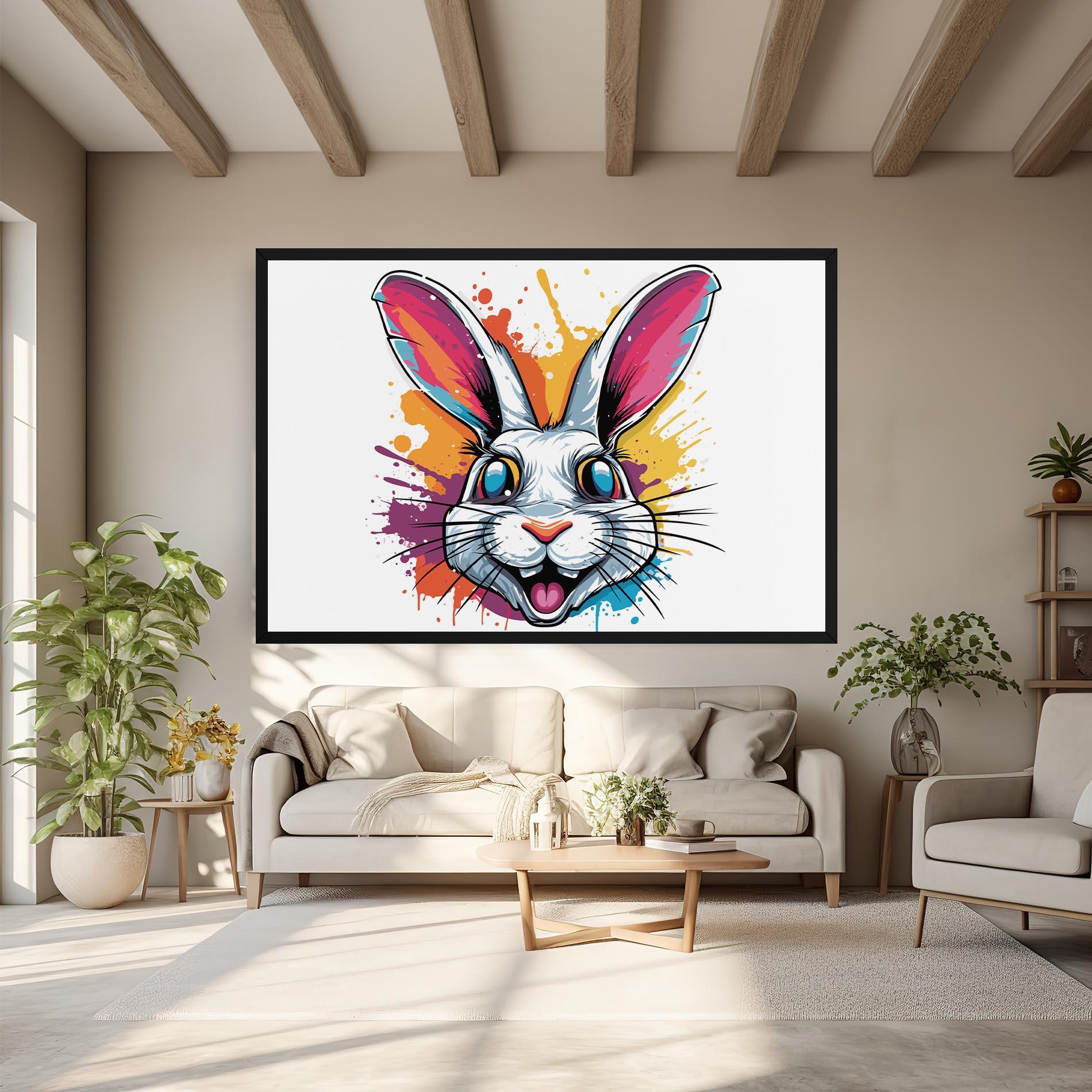 Tablou Canvas Crazy Bunny mockup 6