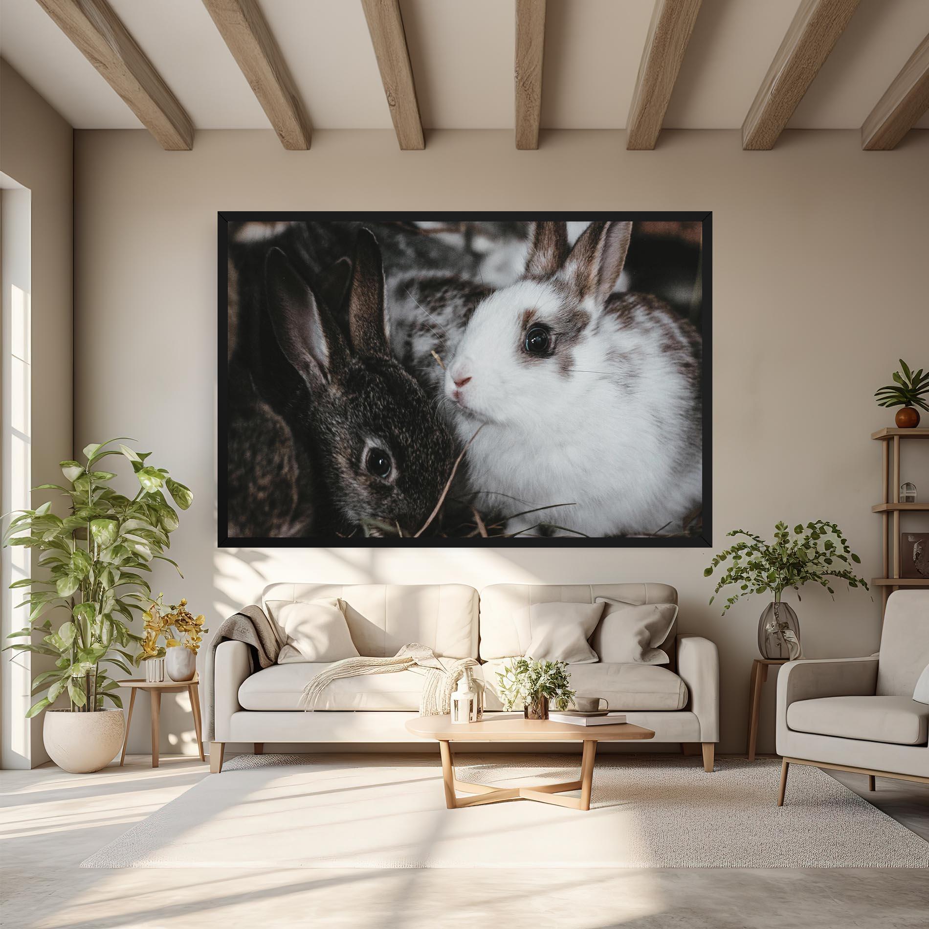 Tablou Canvas Cute Small Rabbit mockup 6