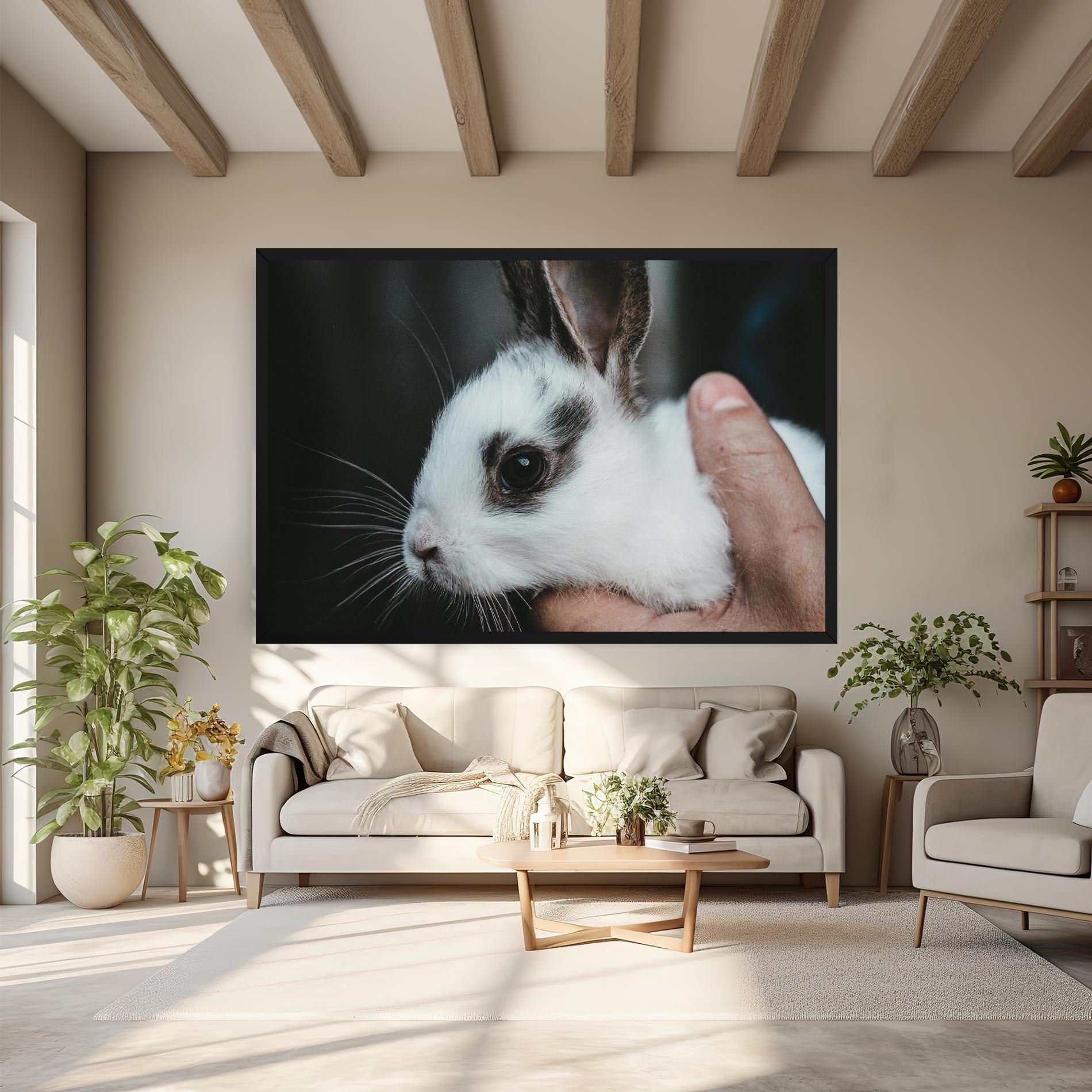 Tablou Canvas Holding Cute Bunny mockup 6