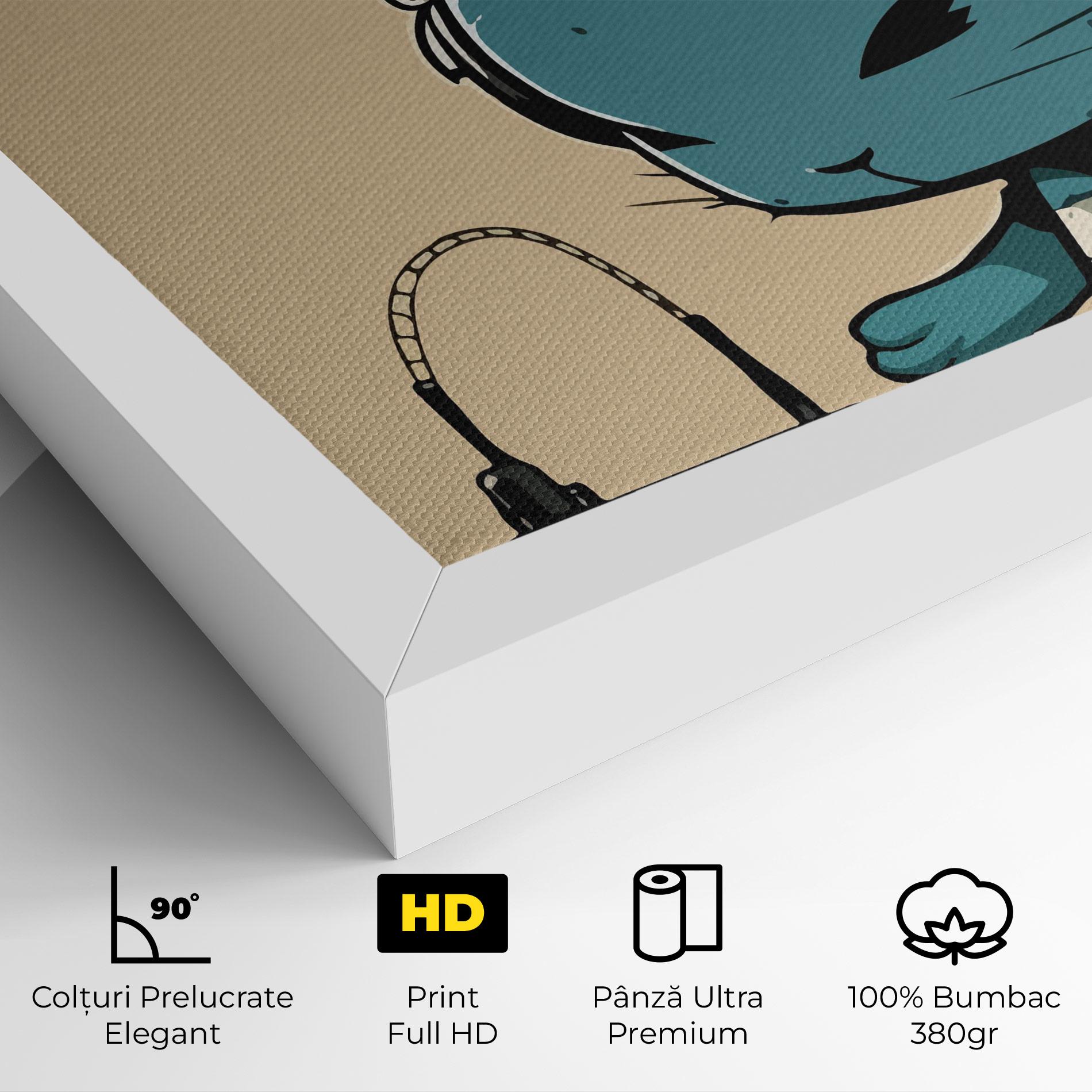 Tablou Canvas Blue Baby Bunny mockup 4