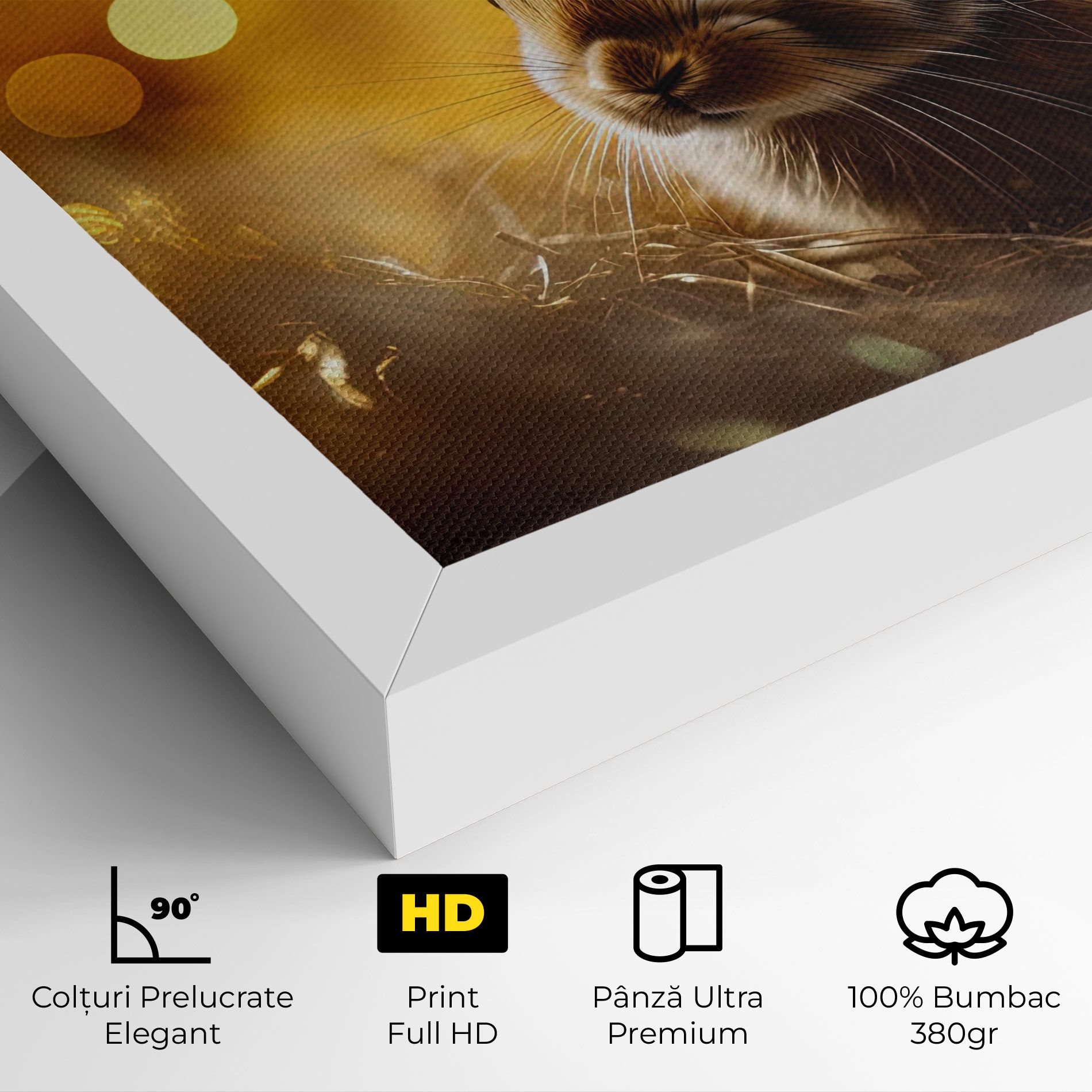Gold Lights Bunny mockup 4