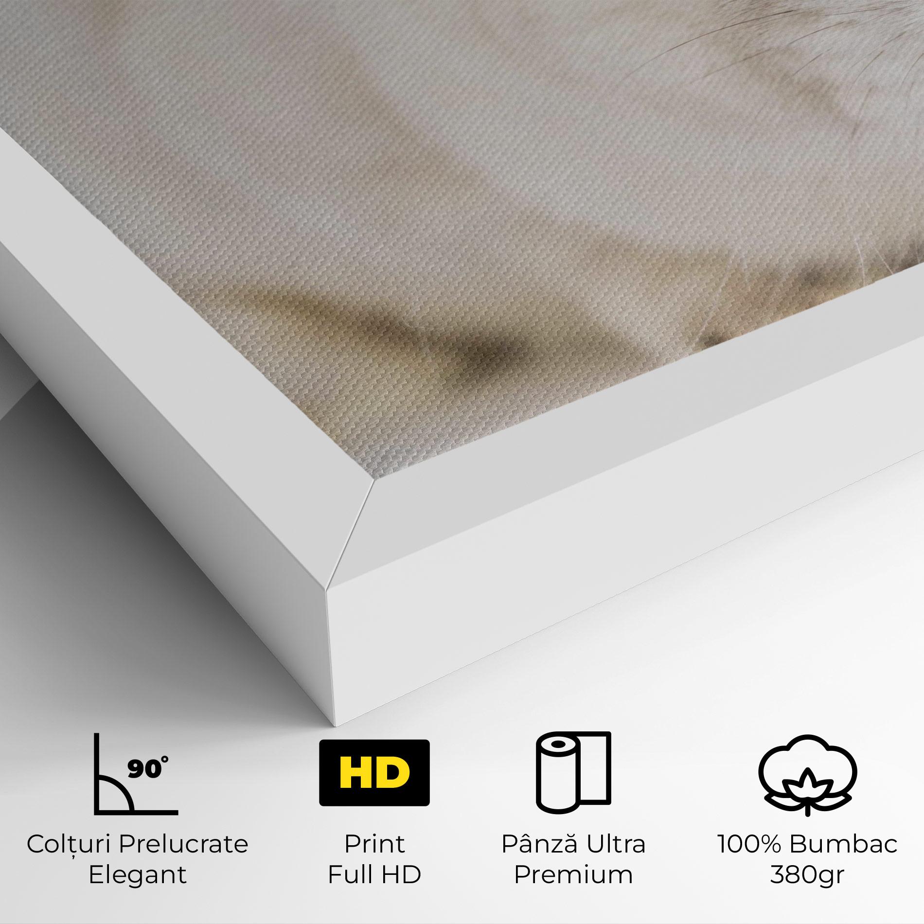 Tablou Canvas Light Grey Bunny mockup 4