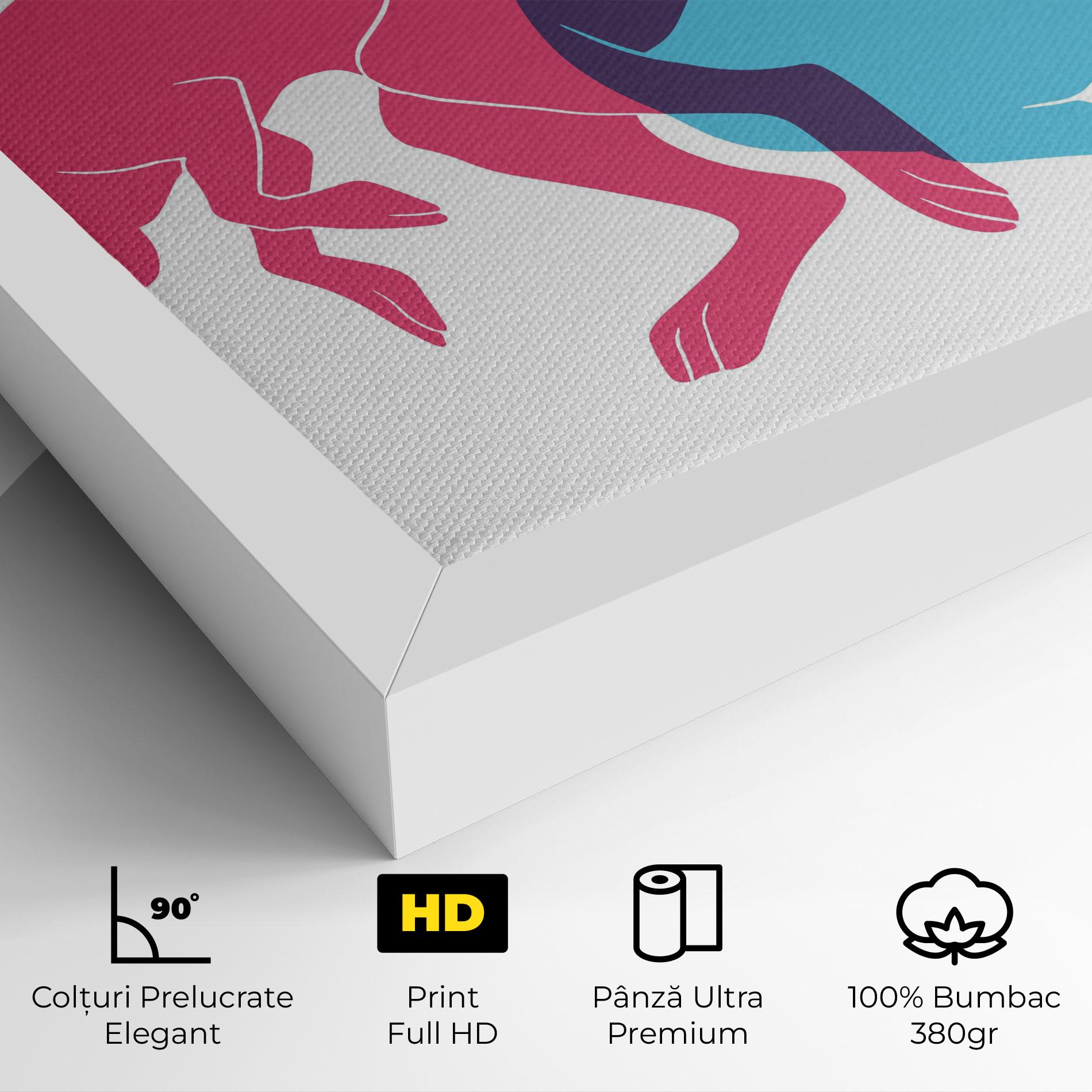 Tablou Canvas Rabbits Riso mockup 4
