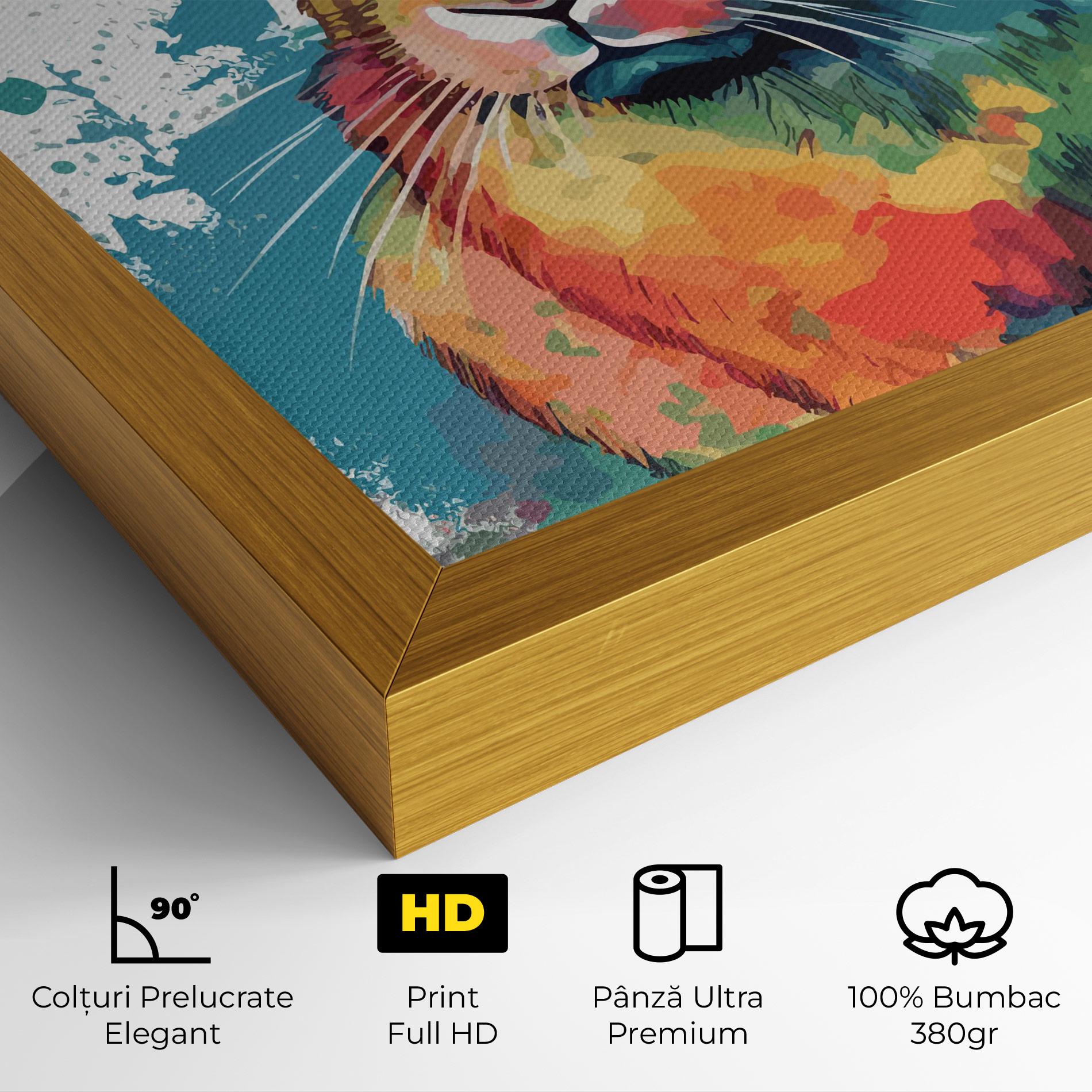 Tablou Canvas Brush Rabbit mockup 4
