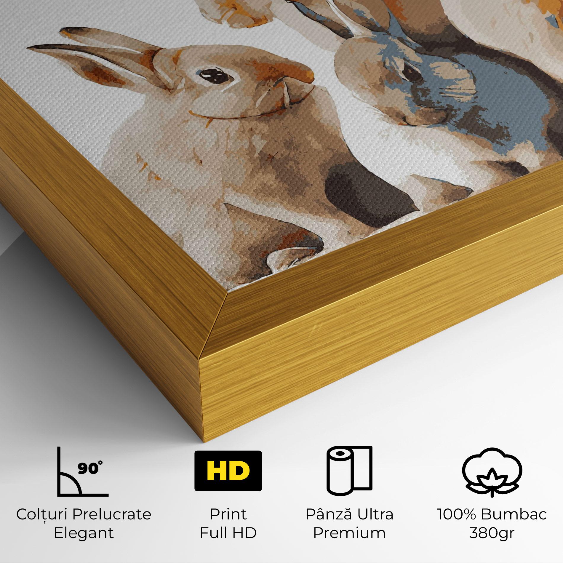 Tablou Canvas Bunny Family mockup 4