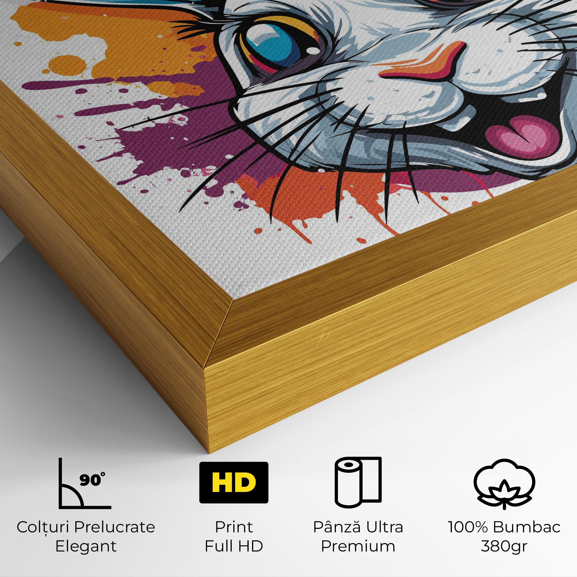 Tablou Canvas Crazy Bunny mockup 4