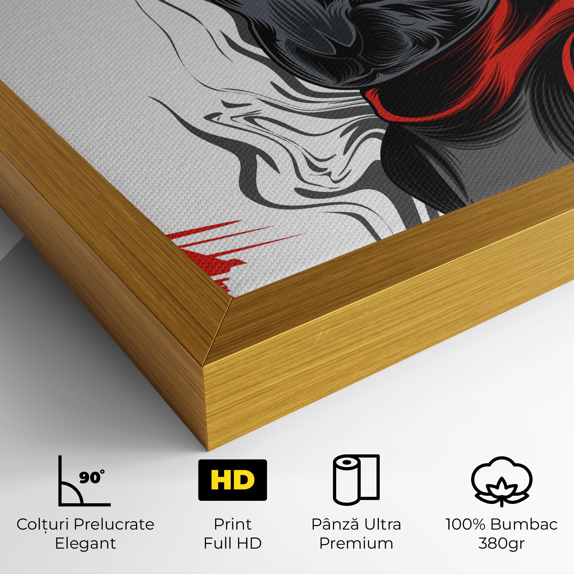 Tablou Canvas Cyborg Red Bunny mockup 4