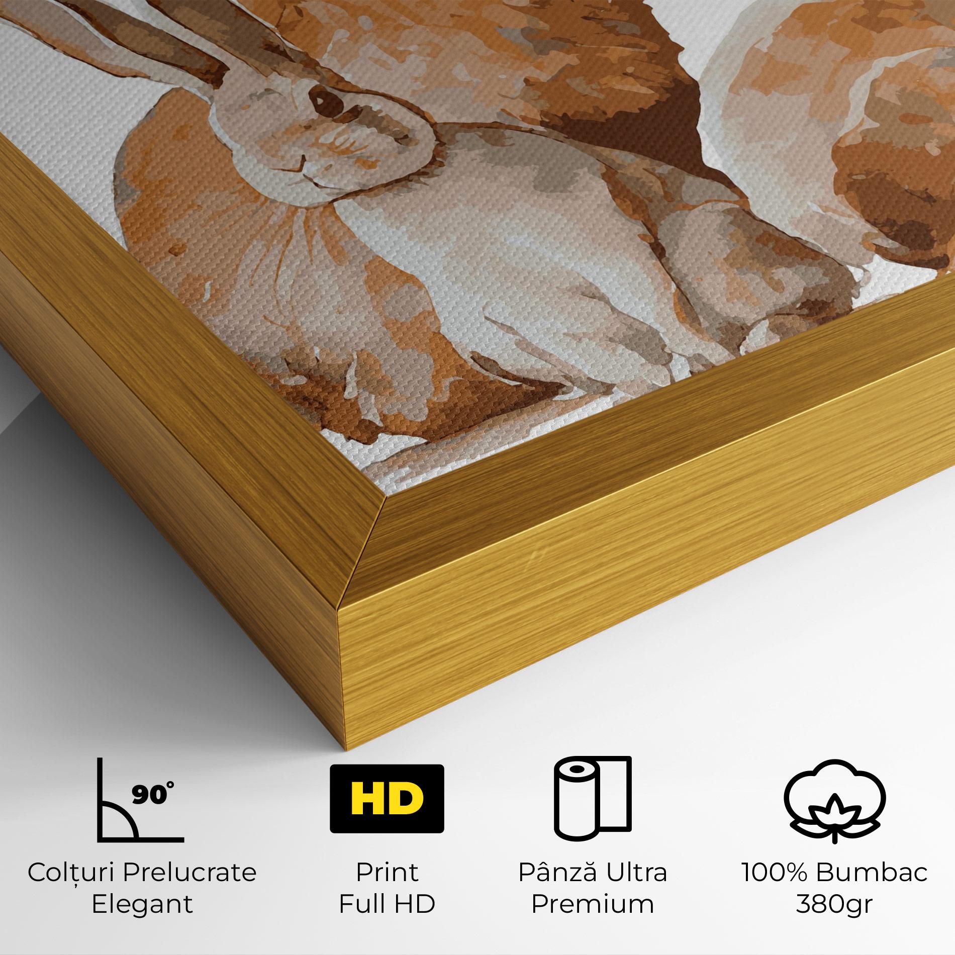 Tablou Canvas Family Rabbit mockup 4