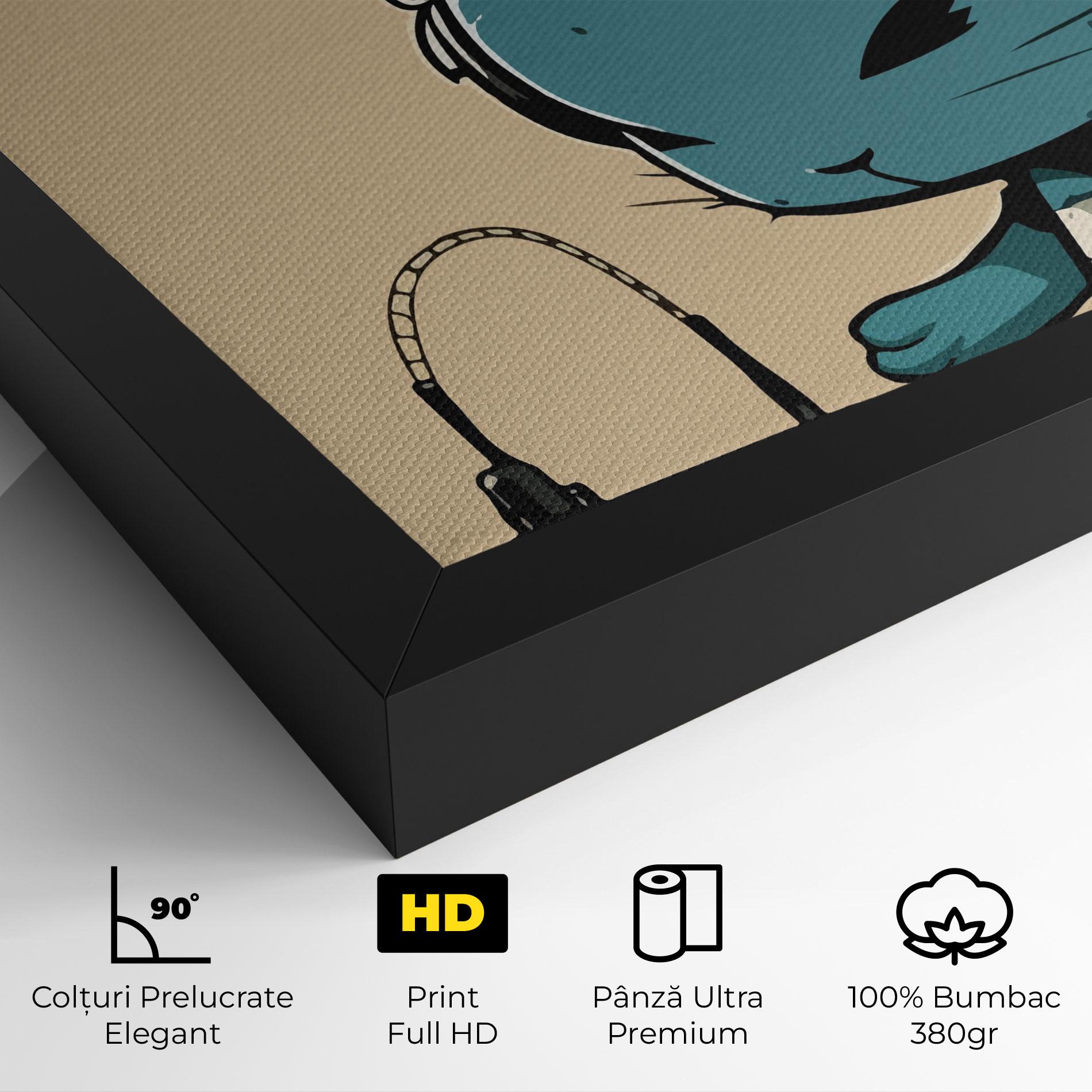 Tablou Canvas Blue Baby Bunny mockup 4