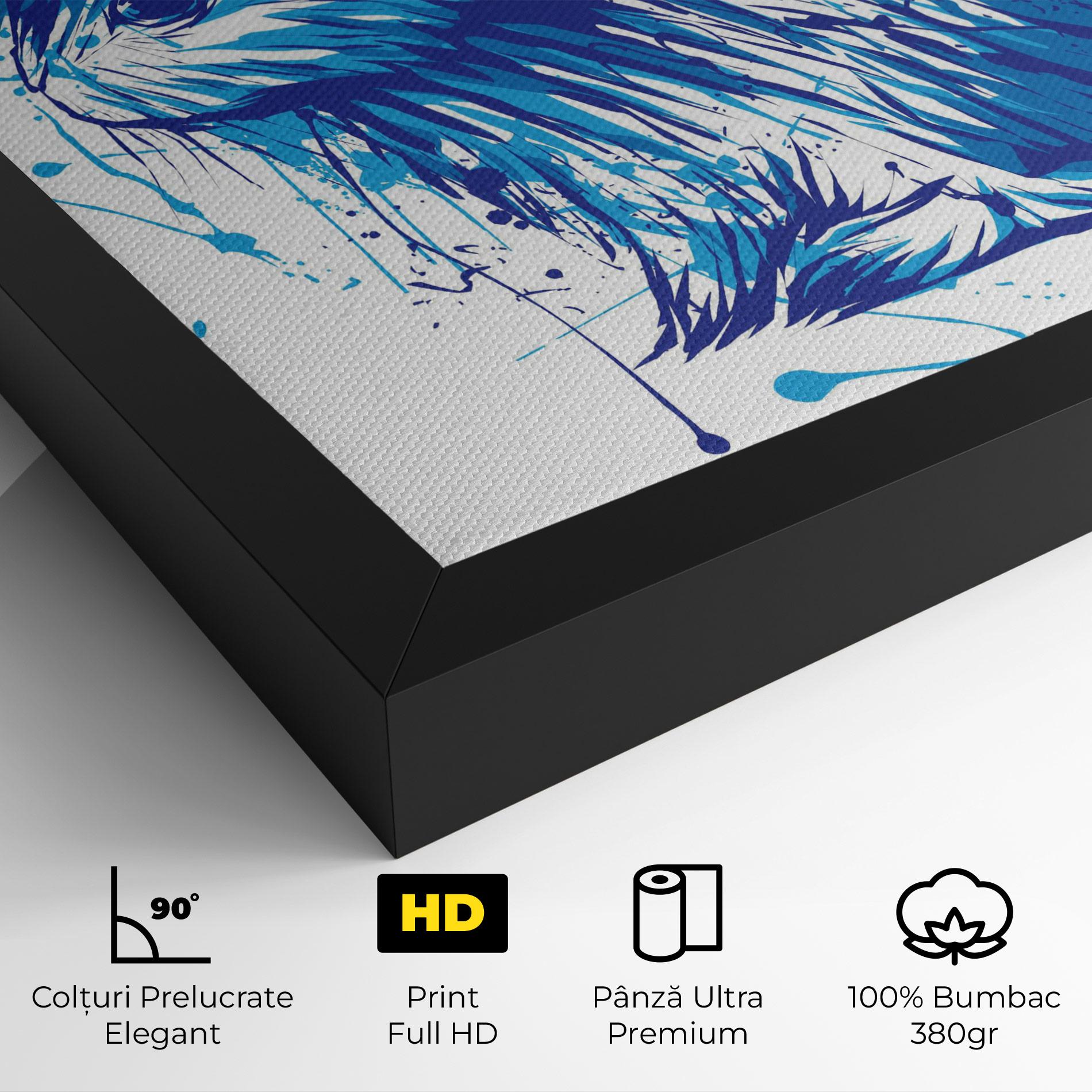 Tablou Canvas Blue Bunny mockup 4