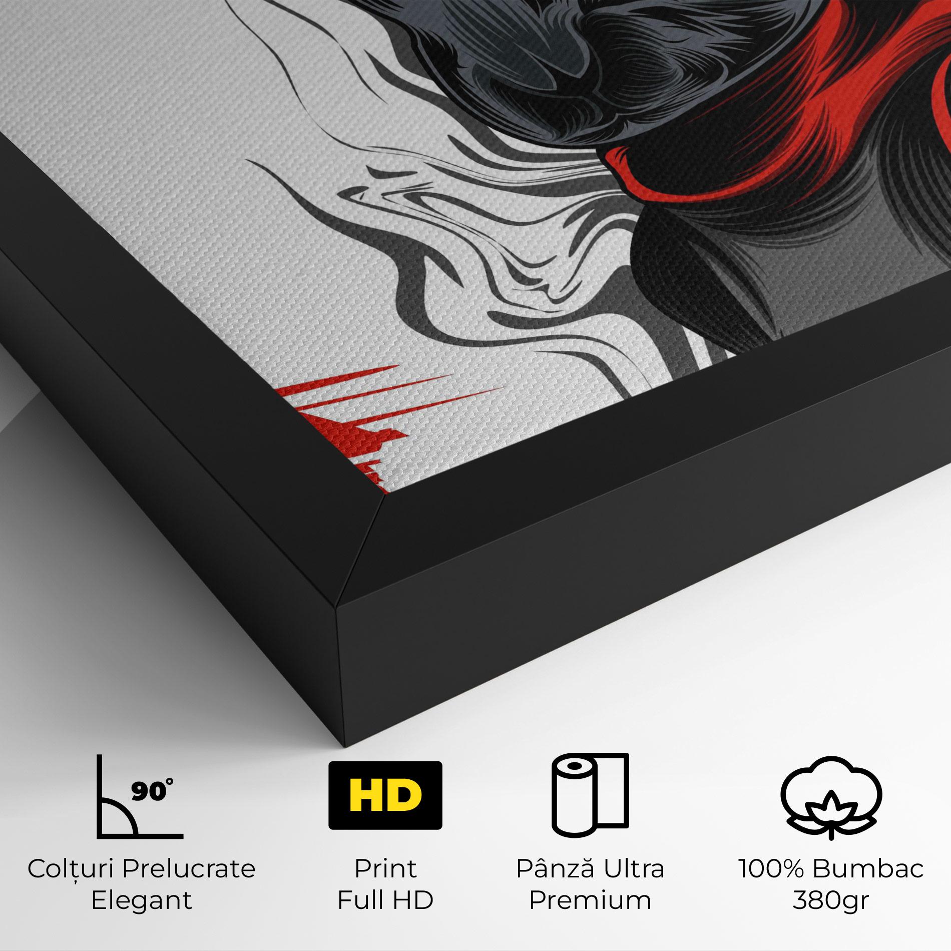 Tablou Canvas Cyborg Red Bunny mockup 4