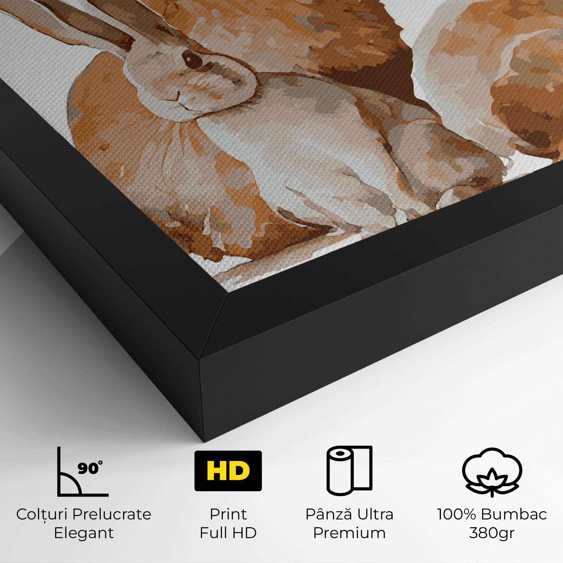 Tablou Canvas Family Rabbit mockup 4