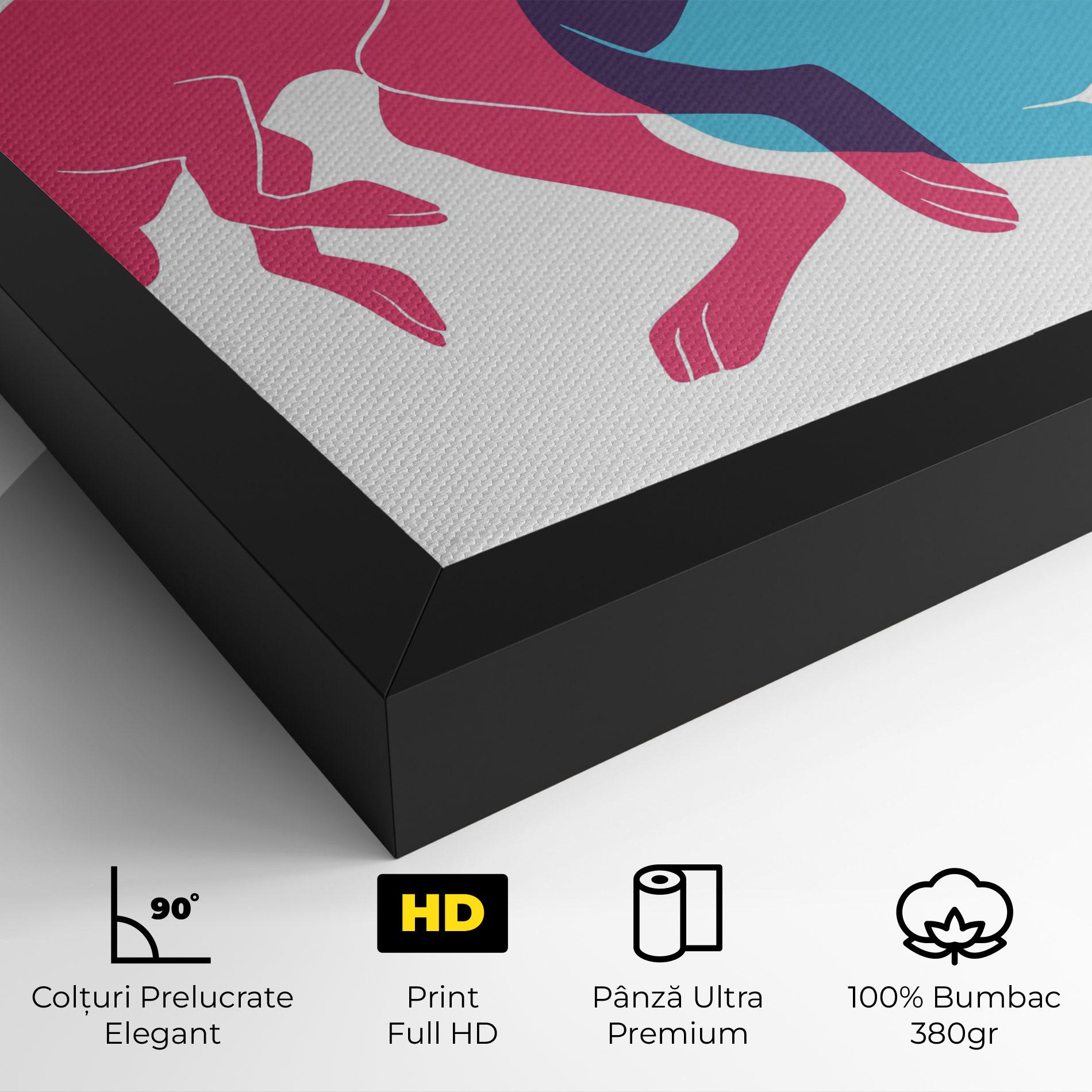 Tablou Canvas Rabbits Riso mockup 4