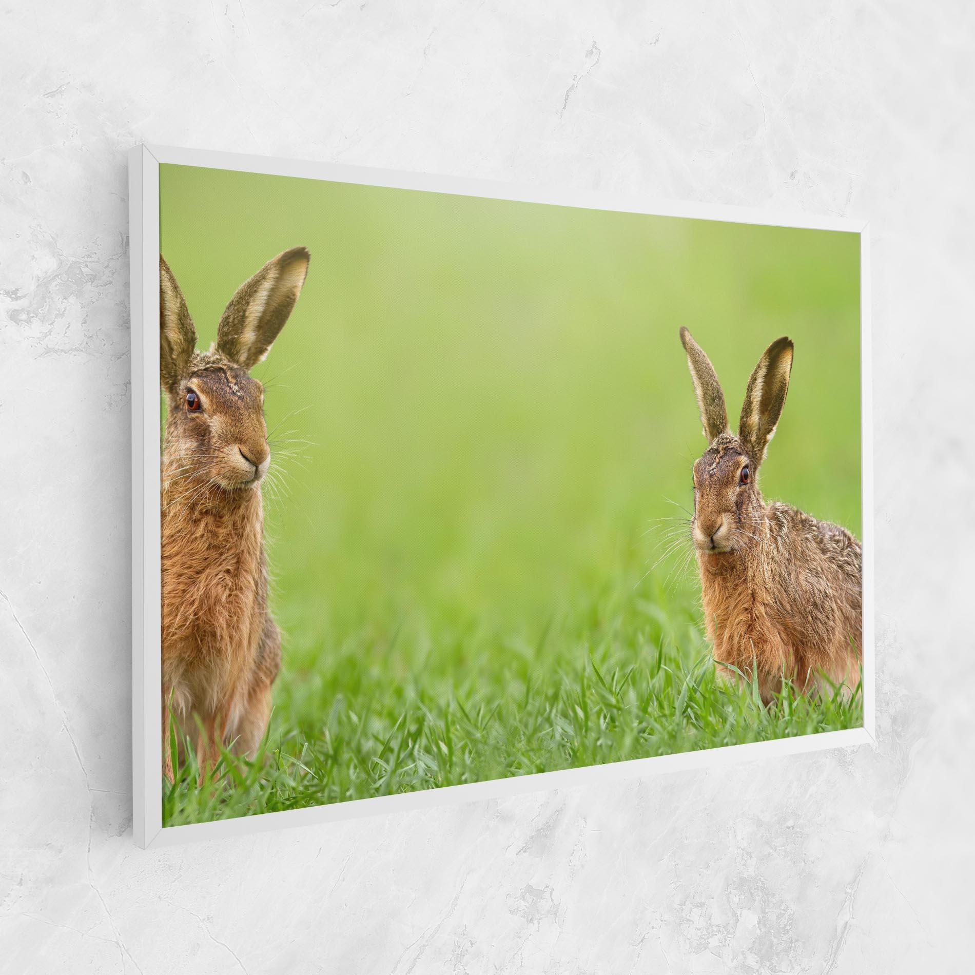 Tablou Canvas Brown Hares mockup 1
