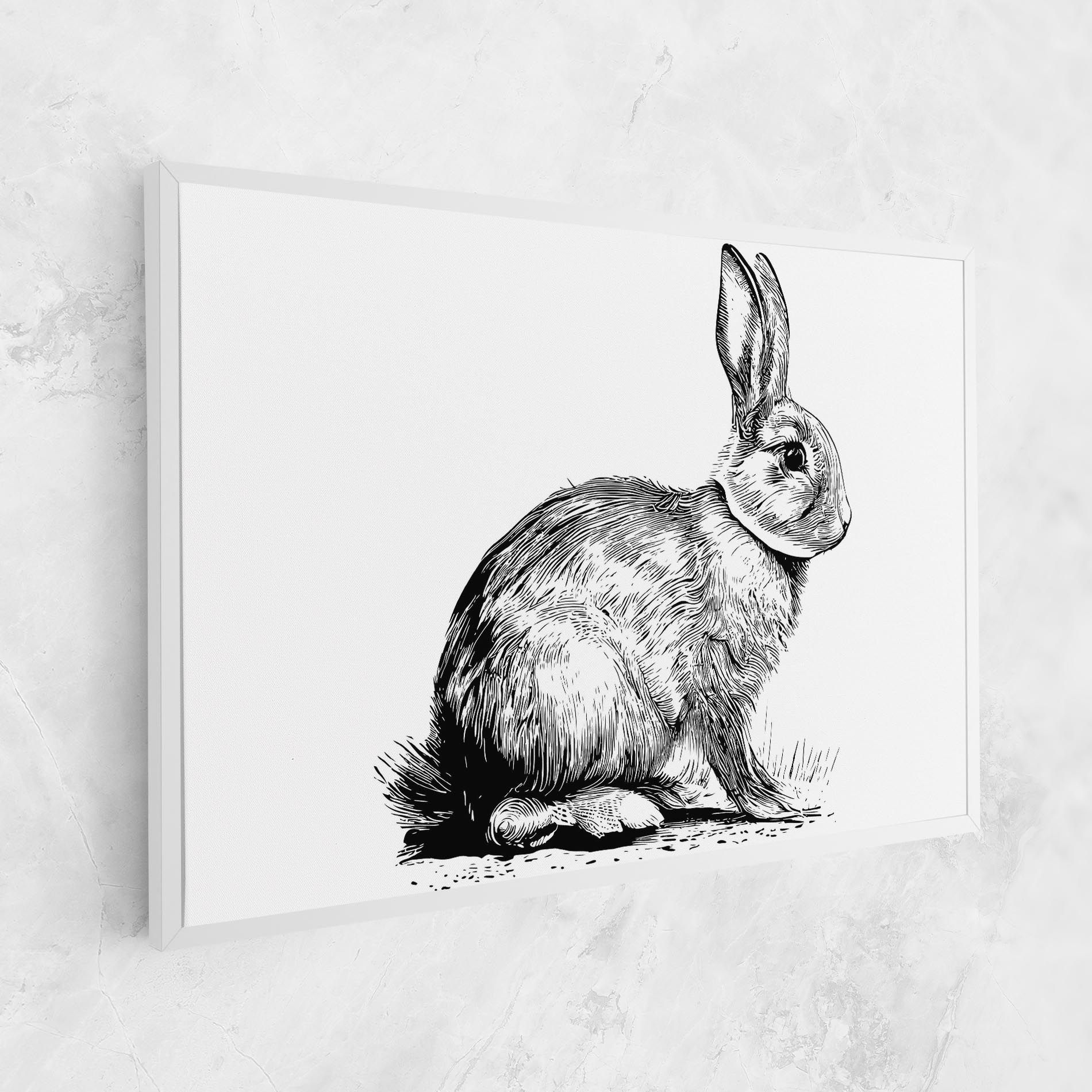 Bunny Black Lines mockup 1