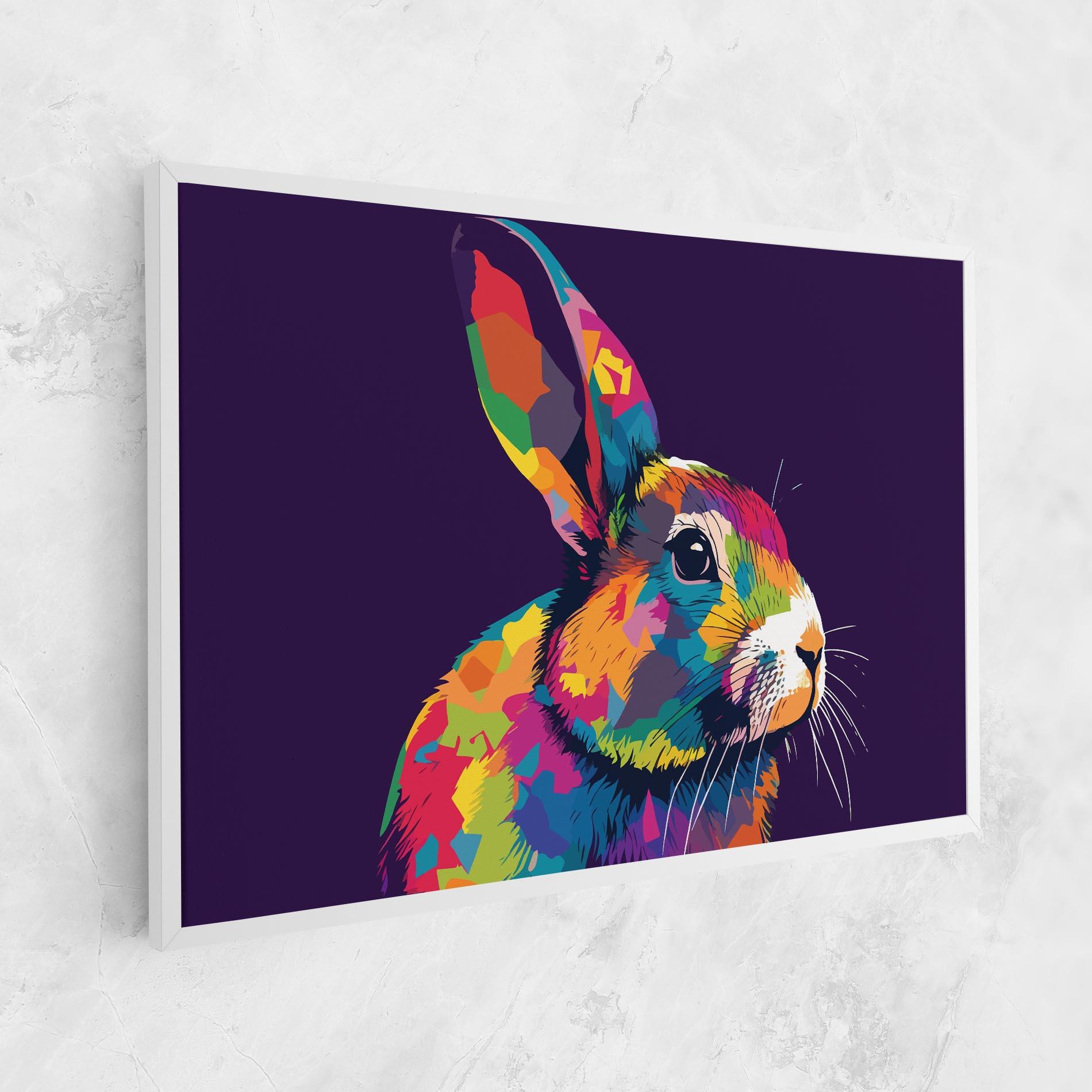 Tablou Canvas Bunny On Purple mockup 1