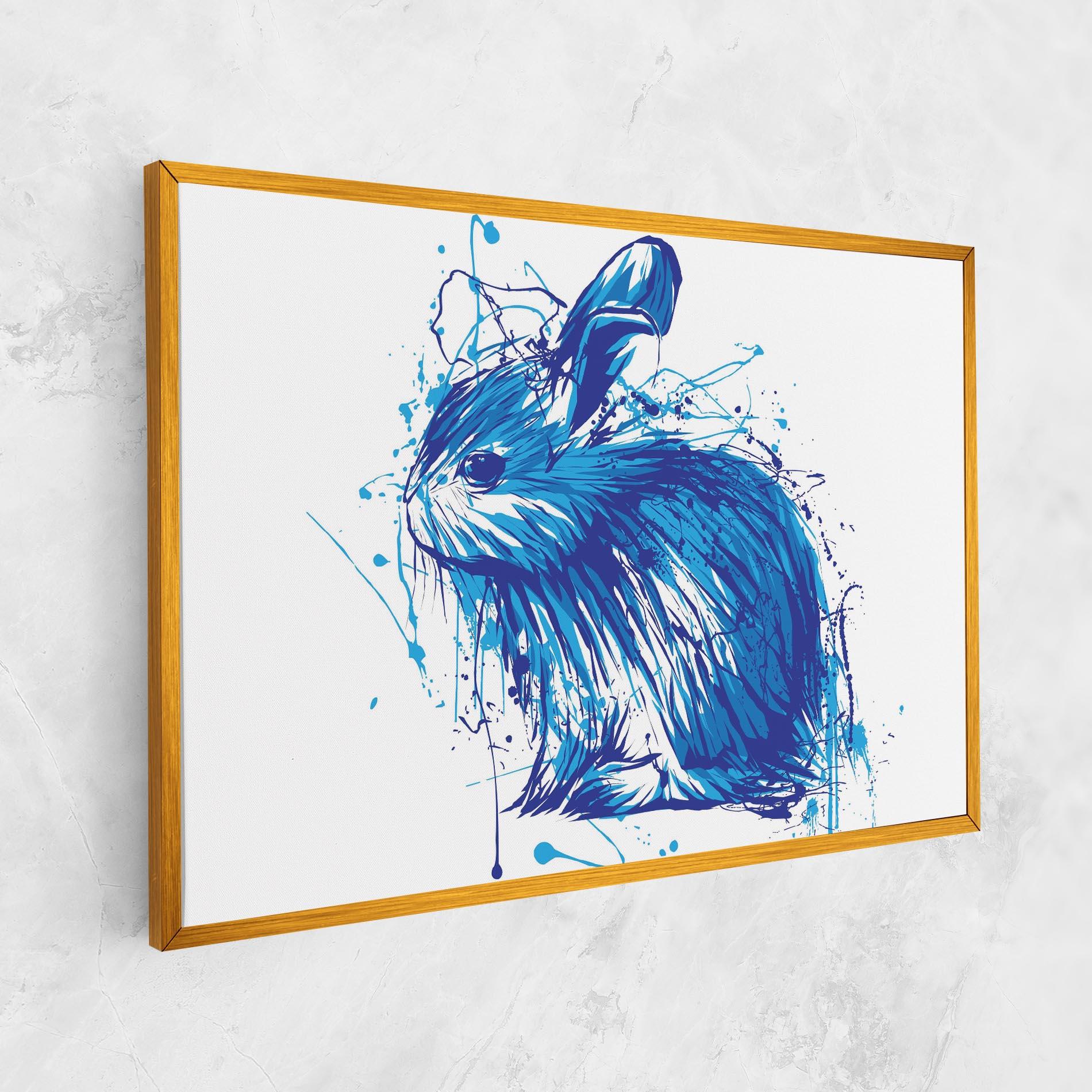 Tablou Canvas Blue Bunny mockup 1