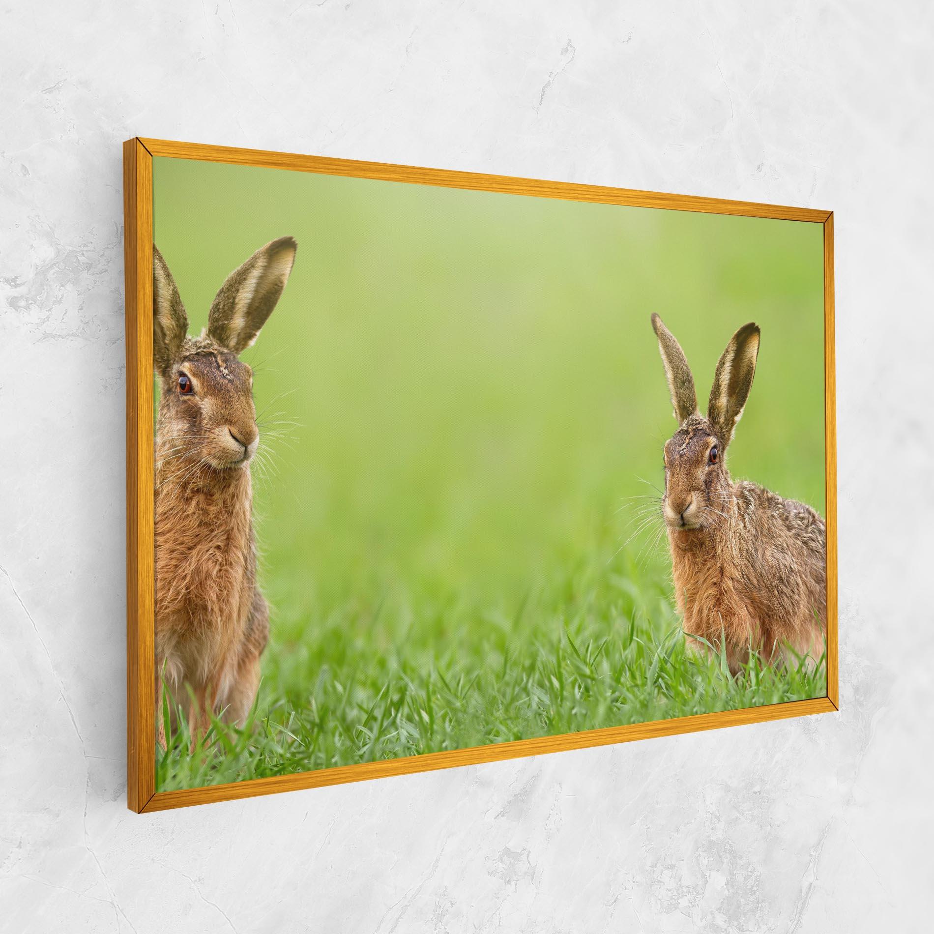 Tablou Canvas Brown Hares mockup 1