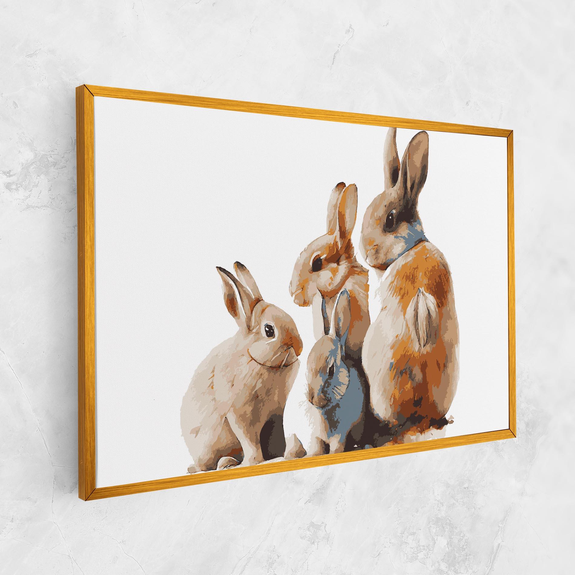 Tablou Canvas Bunny Family mockup 1