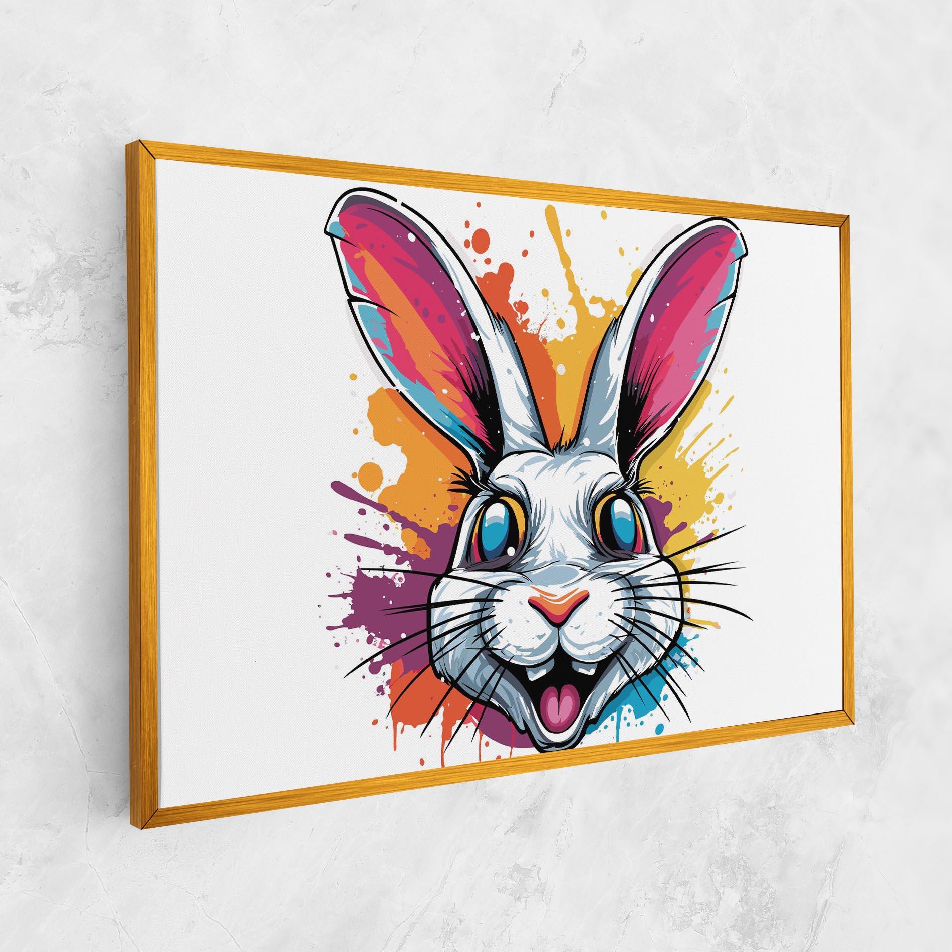 Tablou Canvas Crazy Bunny mockup 1